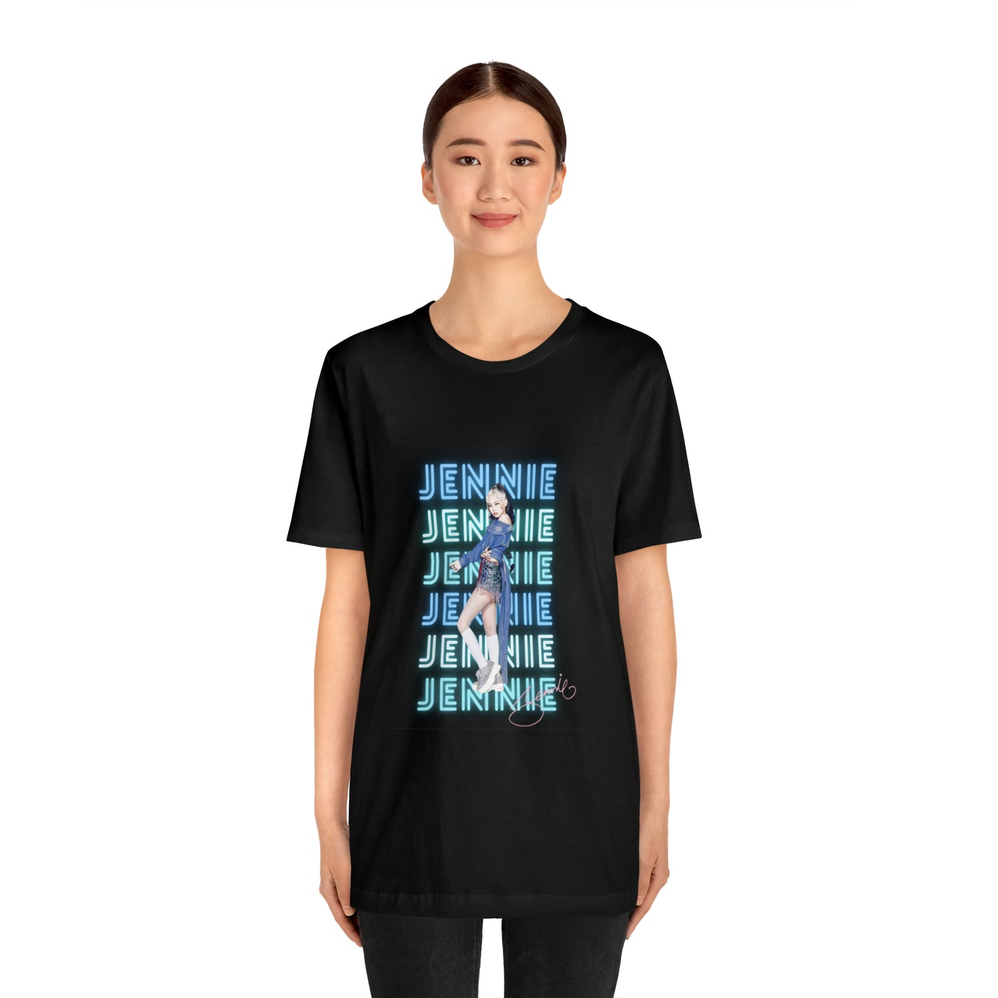 Kpop Custom Shirt Jennie Blinks Unisex Jersey Short Sleeve Tee