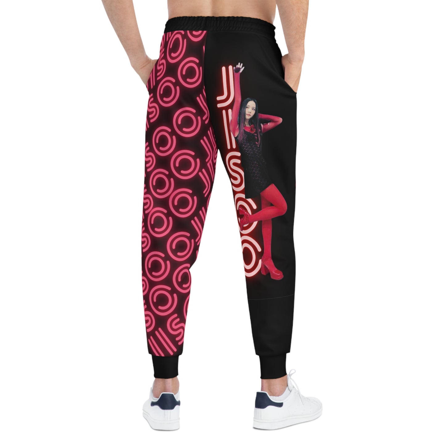 Kpop Sweatpants Jisoo Blinks Custom Unisex Athletic Joggers (AOP)