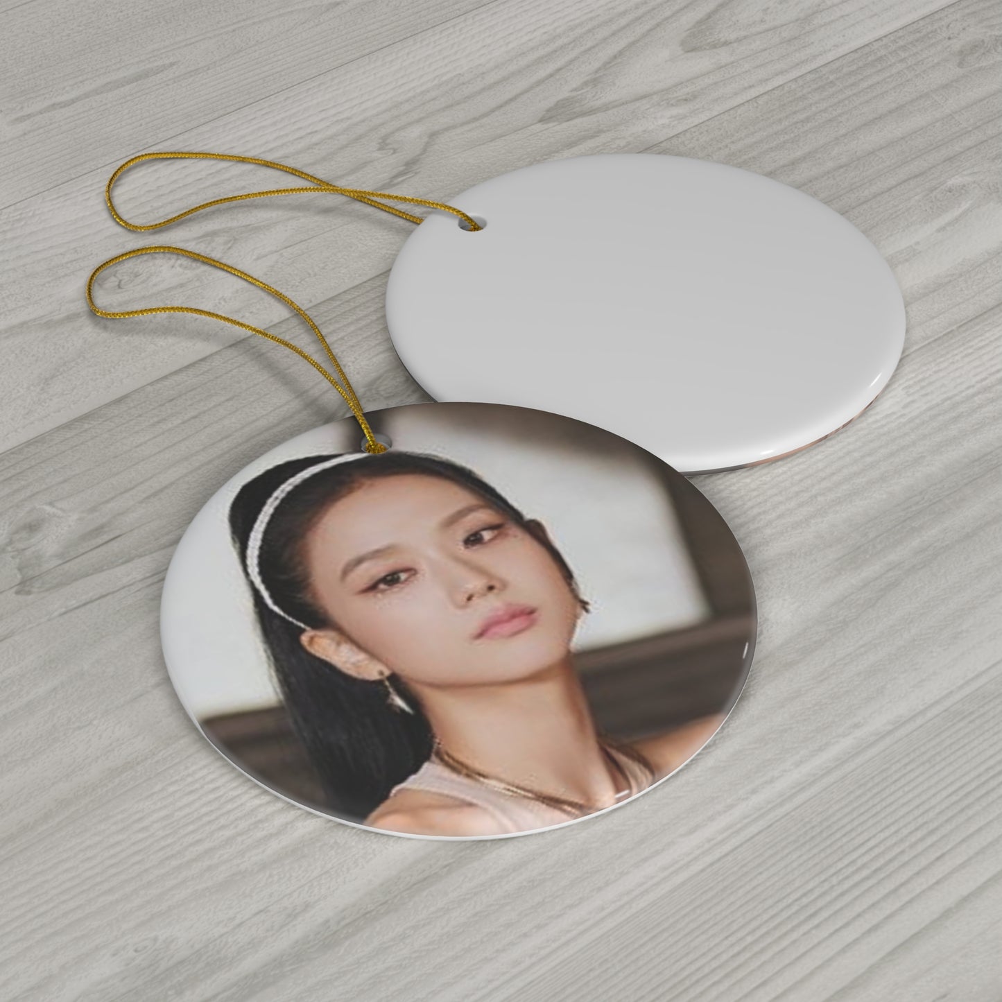 Kpop Girlband Jisoo Blinks Ceramic Ornament, 4 Shapes Christmas Home Decor