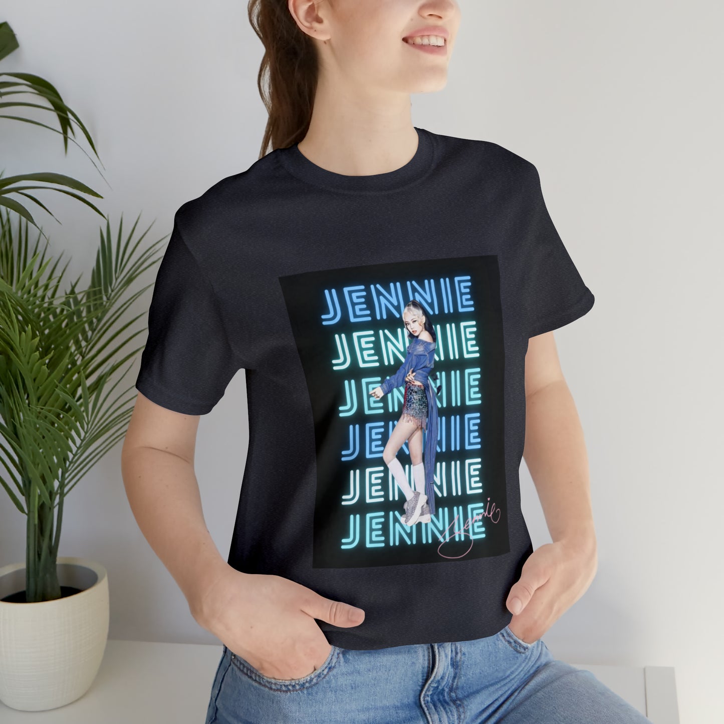 Kpop Custom Shirt Jennie Blinks Unisex Jersey Short Sleeve Tee