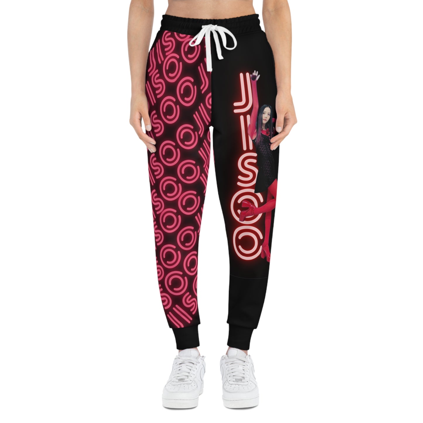 Kpop Sweatpants Jisoo Blinks Custom Unisex Athletic Joggers (AOP)