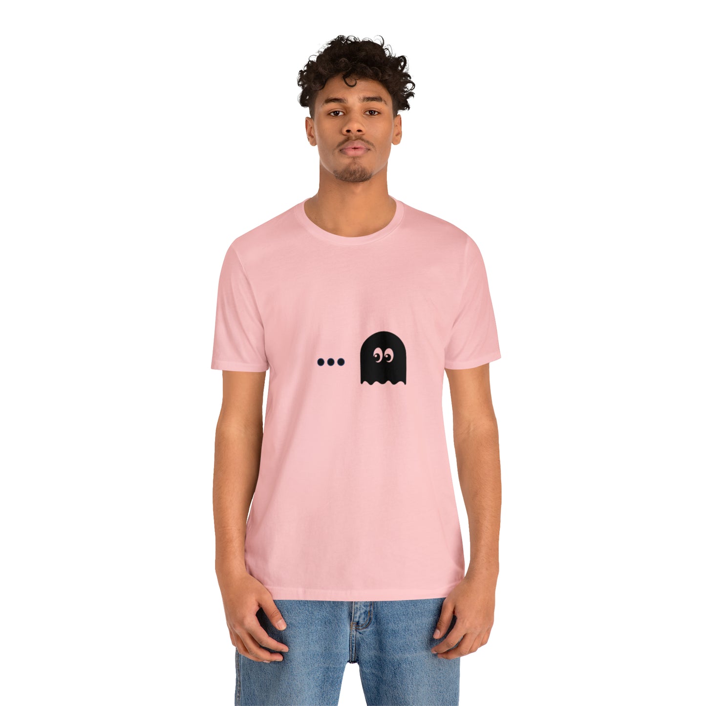 Pacman Game Cartoon Image Unisex Jersey Short Sleeve Tee