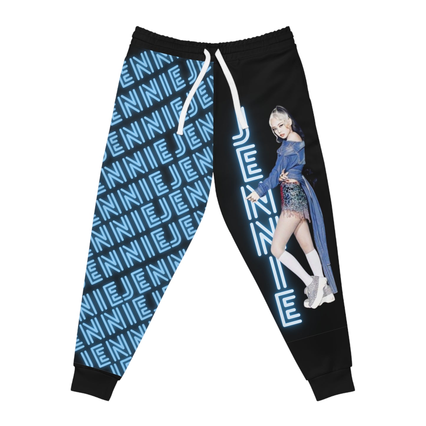 Kpop Sweatpants Girlband Jennie Blinks Custom Unisex Athletic Joggers (AOP)