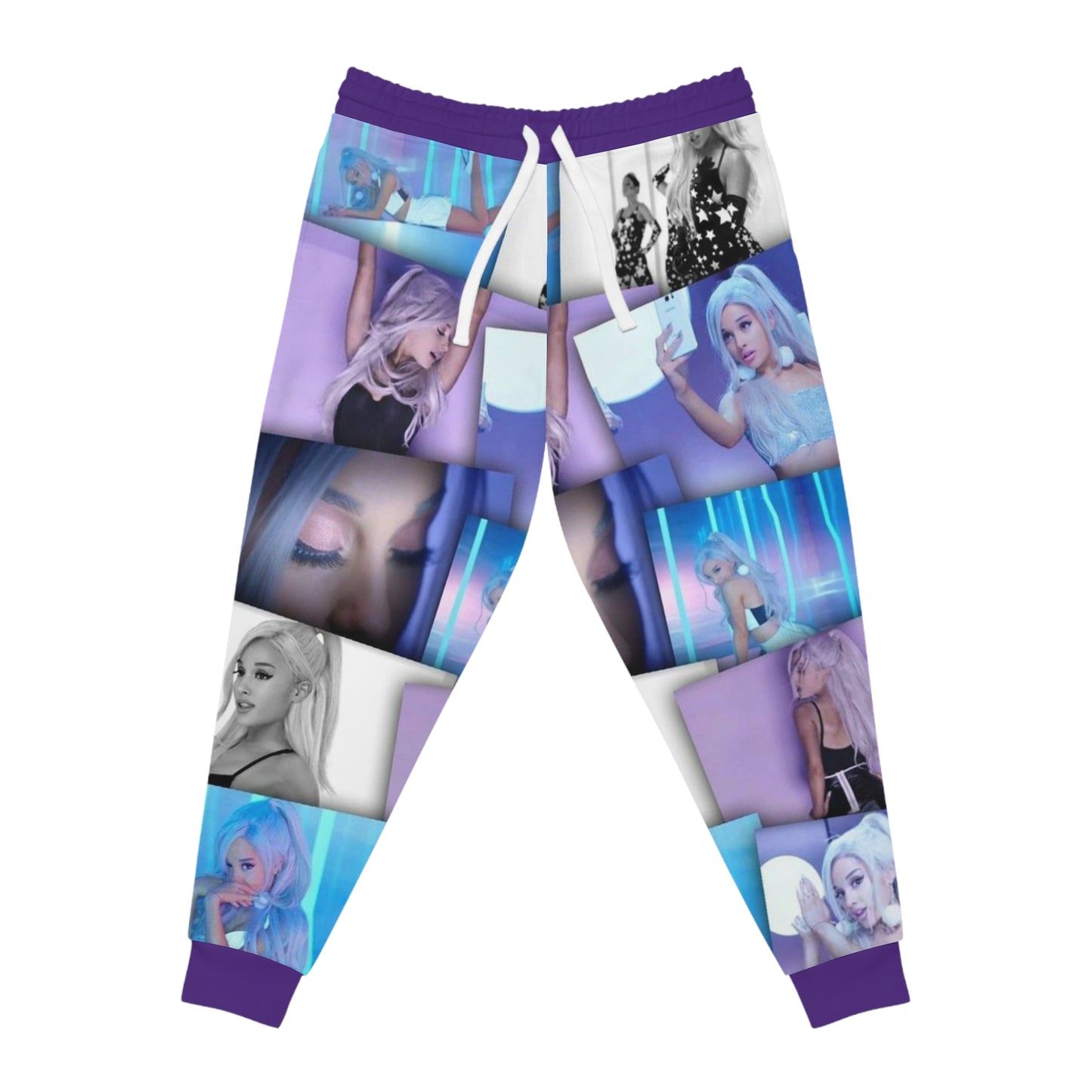 American Singer Ariana Grande Unisex Athletic Joggers (AOP)