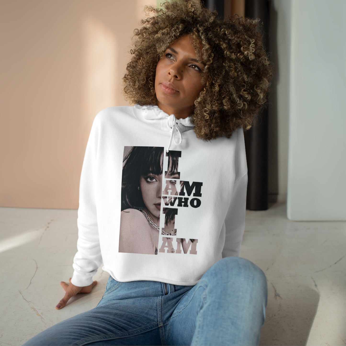 Kpop Girlband Lisa Blinks Crop Hoodie