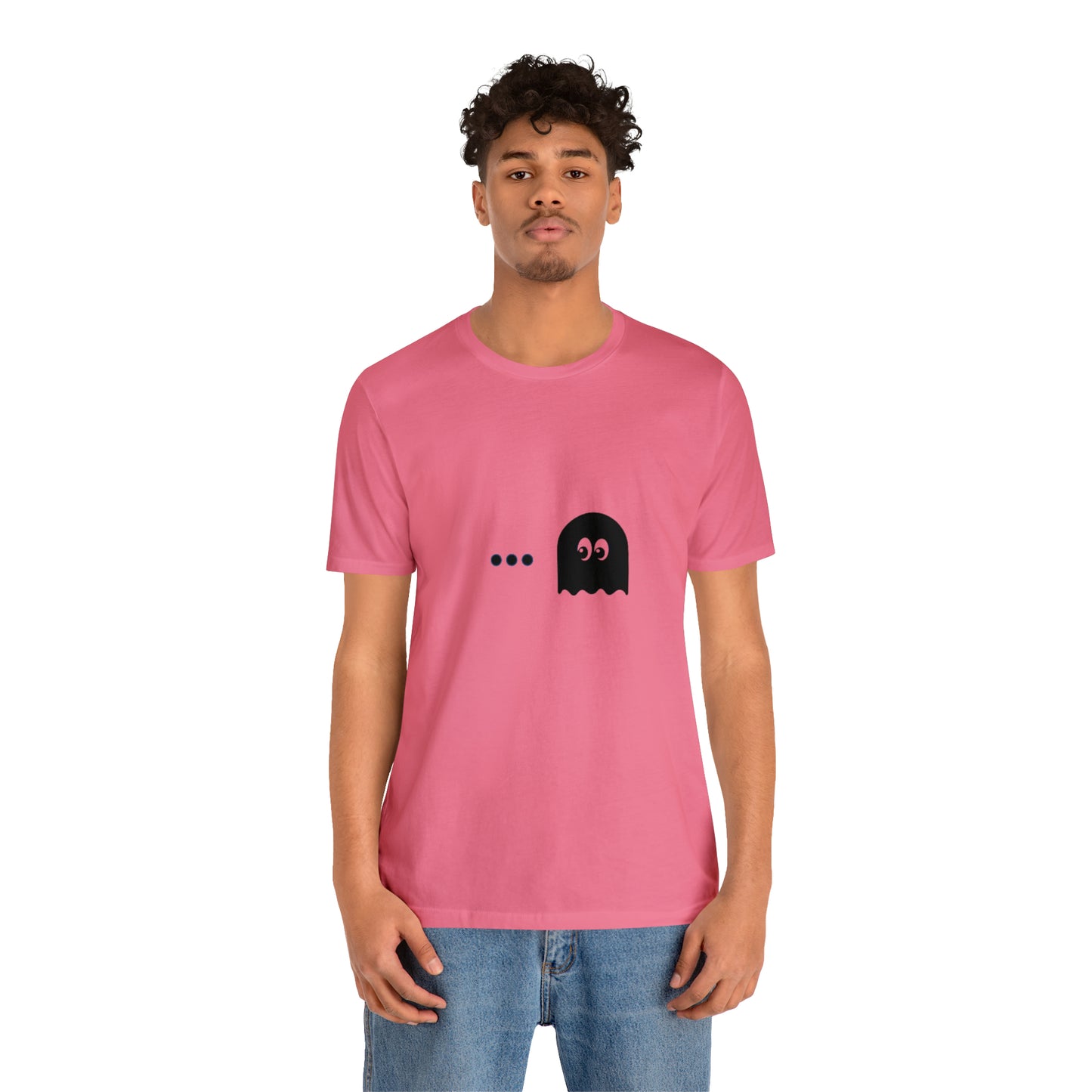 Pacman Game Cartoon Image Unisex Jersey Short Sleeve Tee