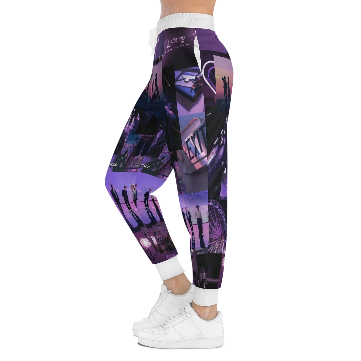 Kpop Boyband BTS Unisex Athletic Joggers (AOP) Army Fan Gift Merch