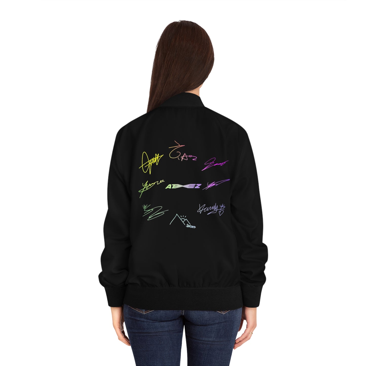 Kpop Boyband Apparel Ateez Women's Bomber Jacket (AOP)