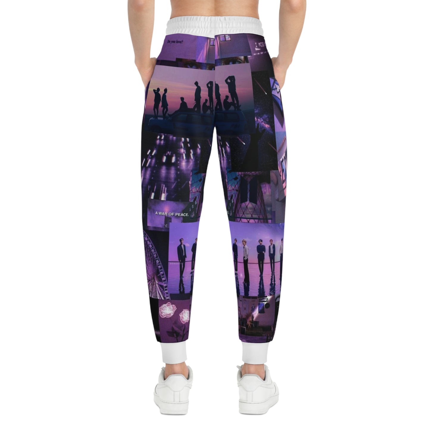 Kpop Boyband BTS Unisex Athletic Joggers (AOP) Army Fan Gift Merch