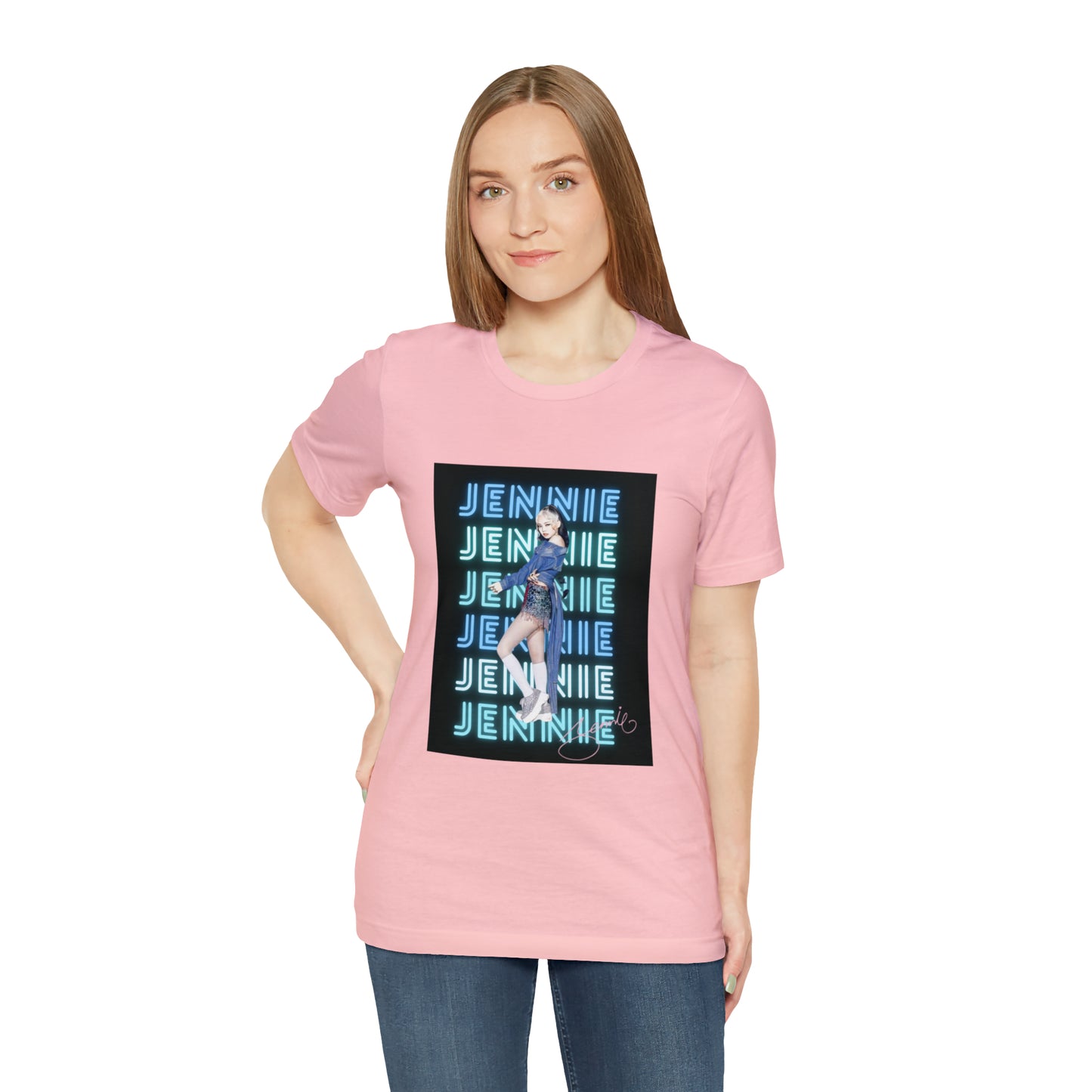 Kpop Custom Shirt Jennie Blinks Unisex Jersey Short Sleeve Tee