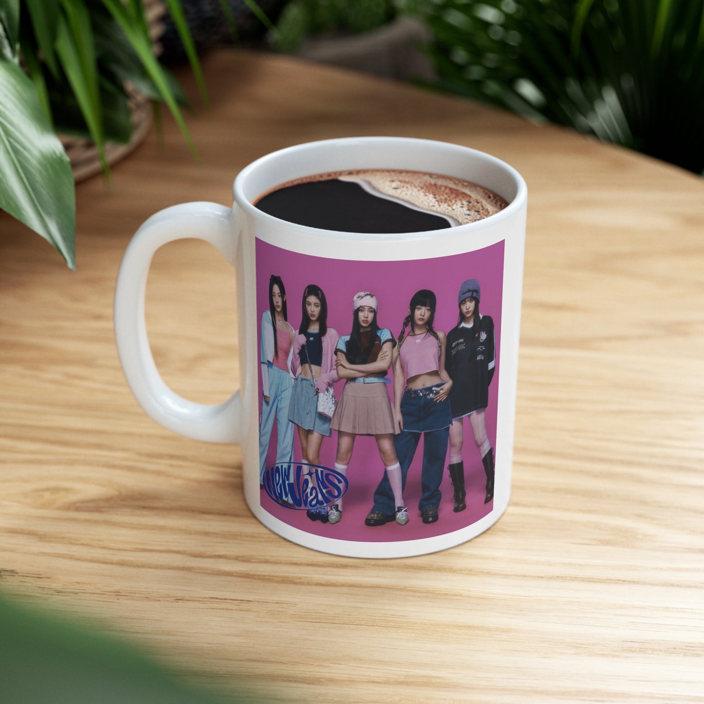 Kpop Girlband New Jeans White Ceramic Coffee Mug 11oz