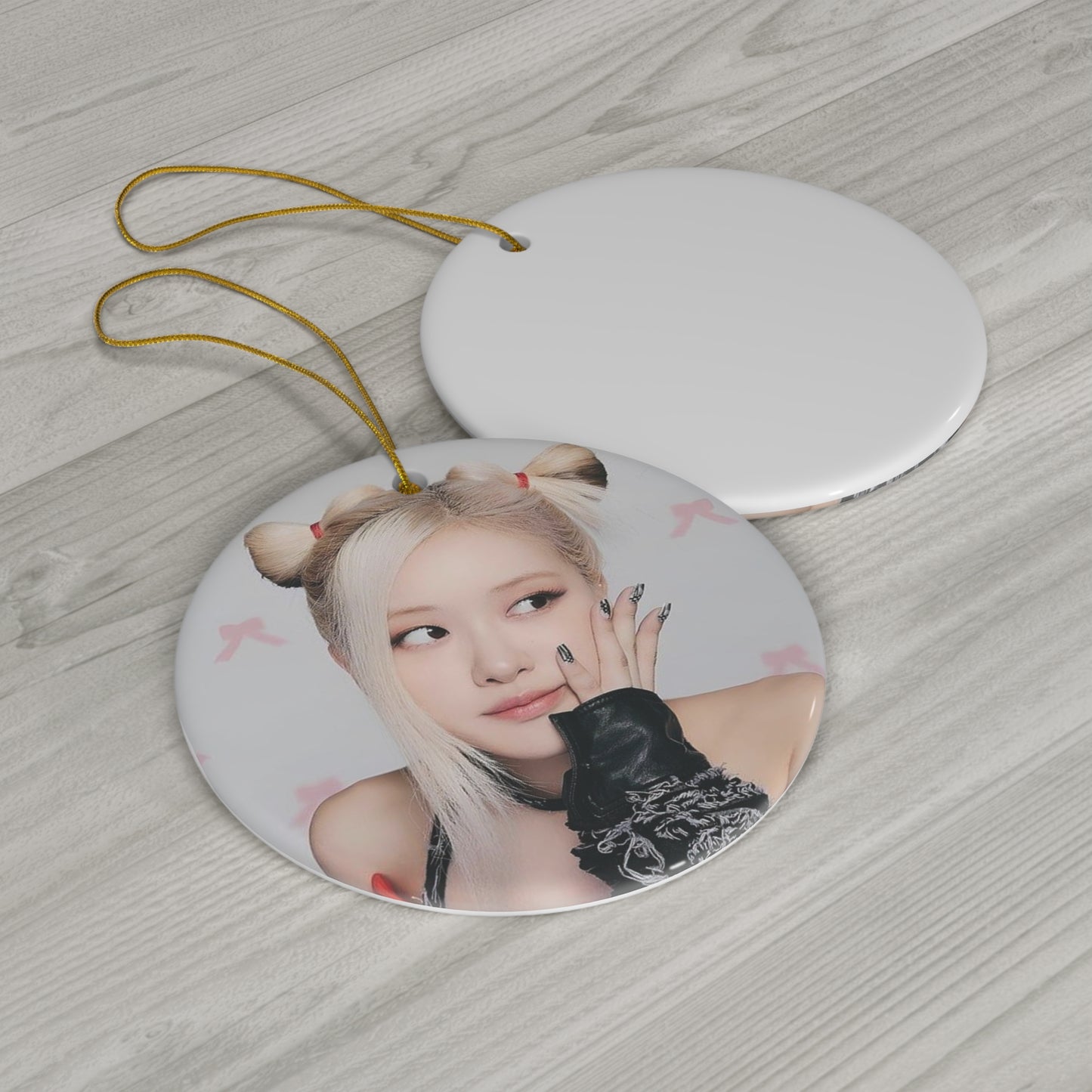 Kpop Girlband Rosie Blinks Ceramic Ornament, 4 Shapes Christmas Home Decor