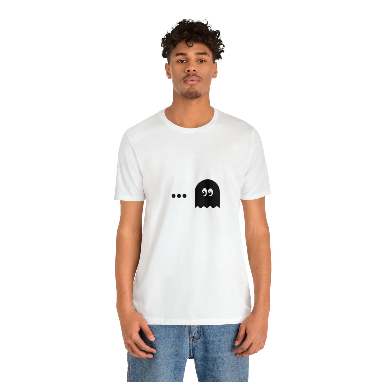 Pacman Game Cartoon Image Unisex Jersey Short Sleeve Tee