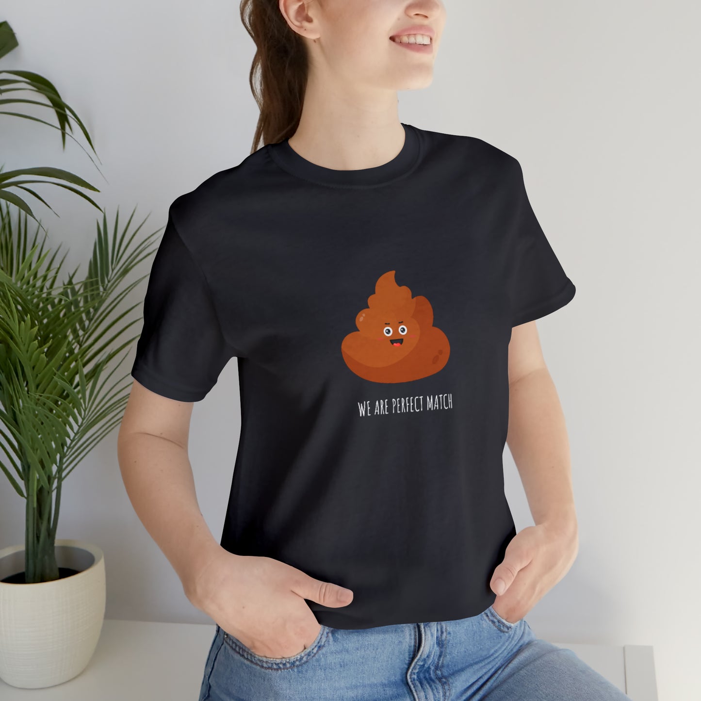 Funny Couple Shirts Perfect Match Unisex Jersey Short Sleeve Tee