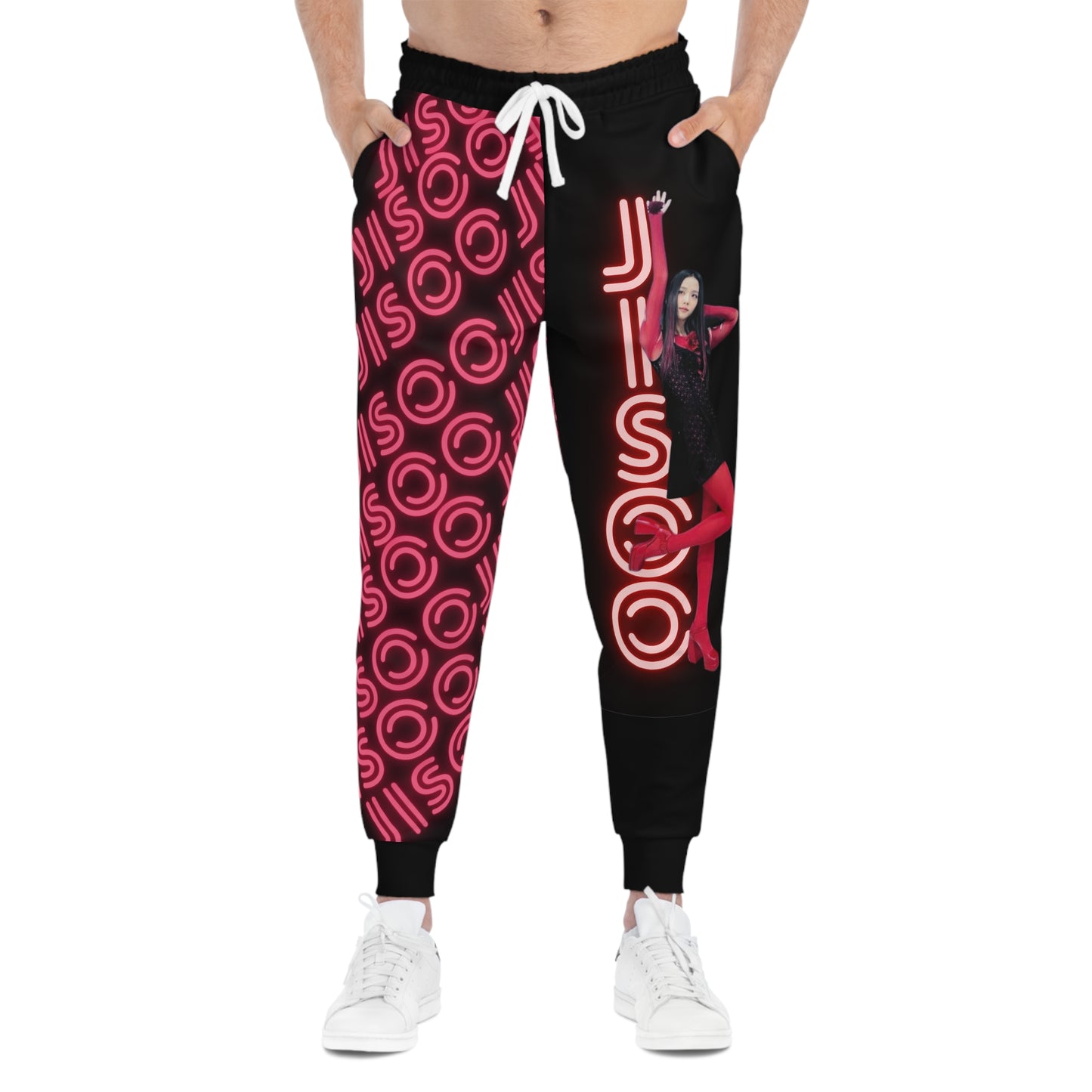 Kpop Sweatpants Jisoo Blinks Custom Unisex Athletic Joggers (AOP)