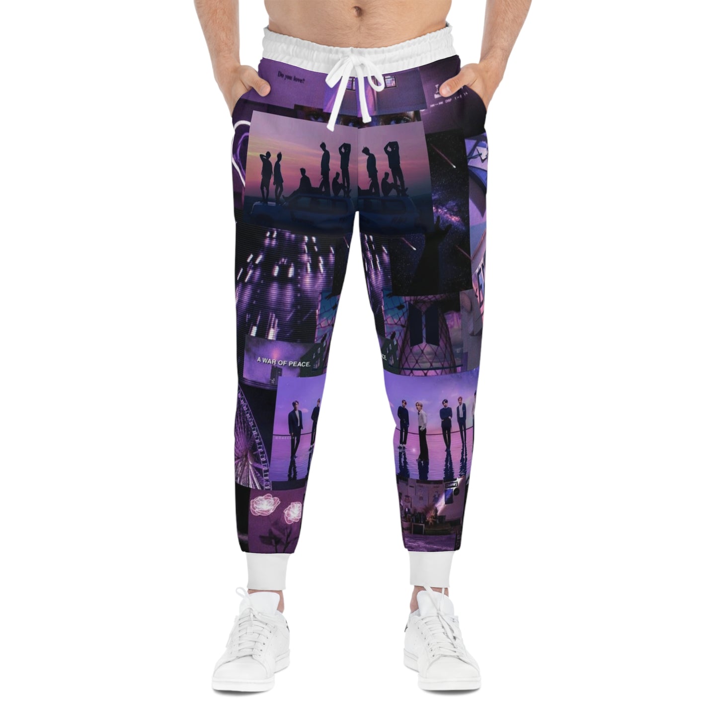 Kpop Boyband BTS Unisex Athletic Joggers (AOP) Army Fan Gift Merch