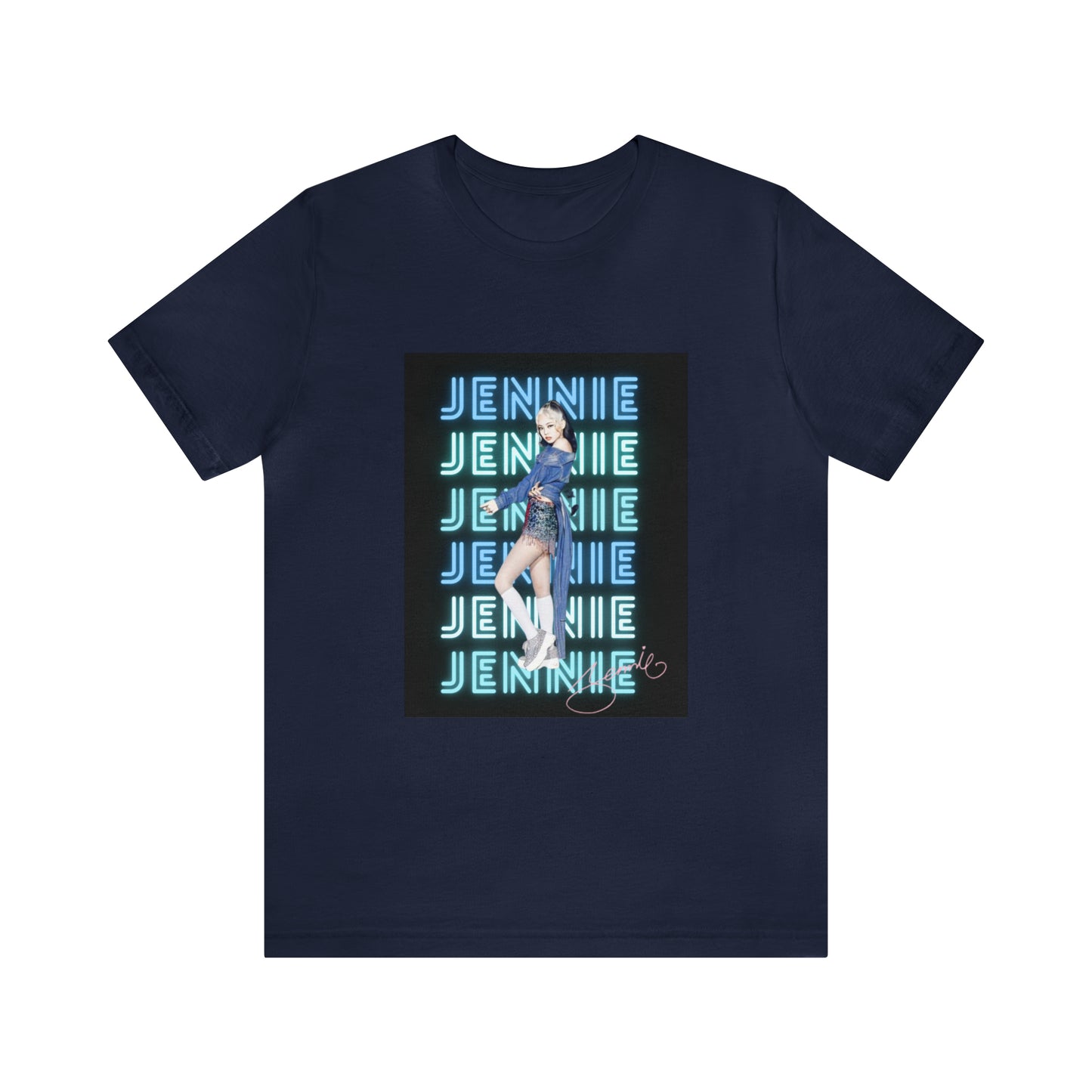 Kpop Custom Shirt Jennie Blinks Unisex Jersey Short Sleeve Tee