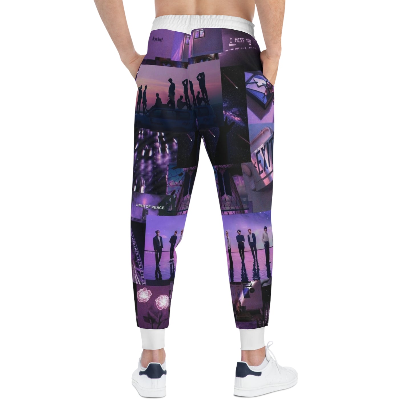 Kpop Boyband BTS Unisex Athletic Joggers (AOP) Army Fan Gift Merch