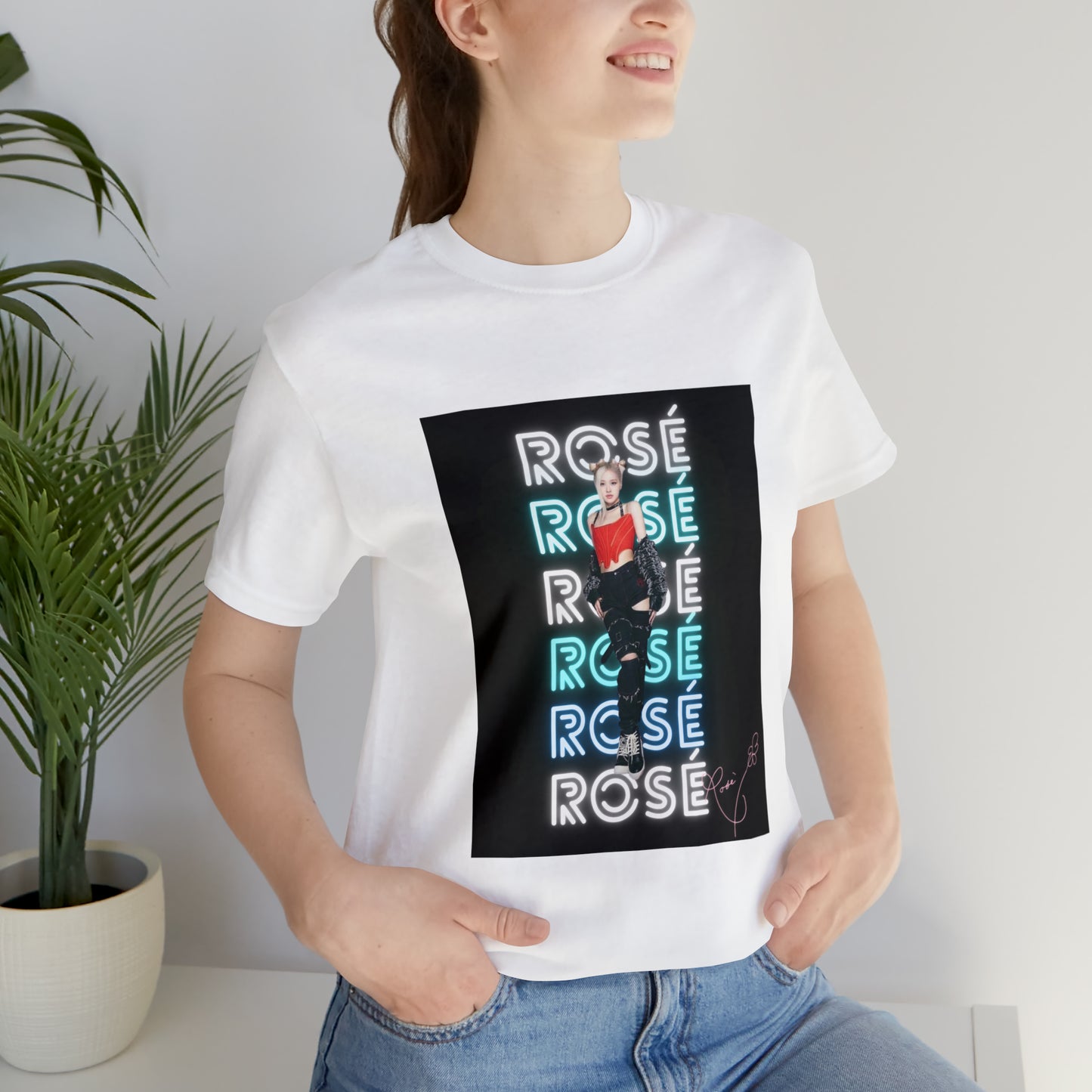 Kpop Girlband Rosé Blinks Unisex Jersey Short Sleeve Tee