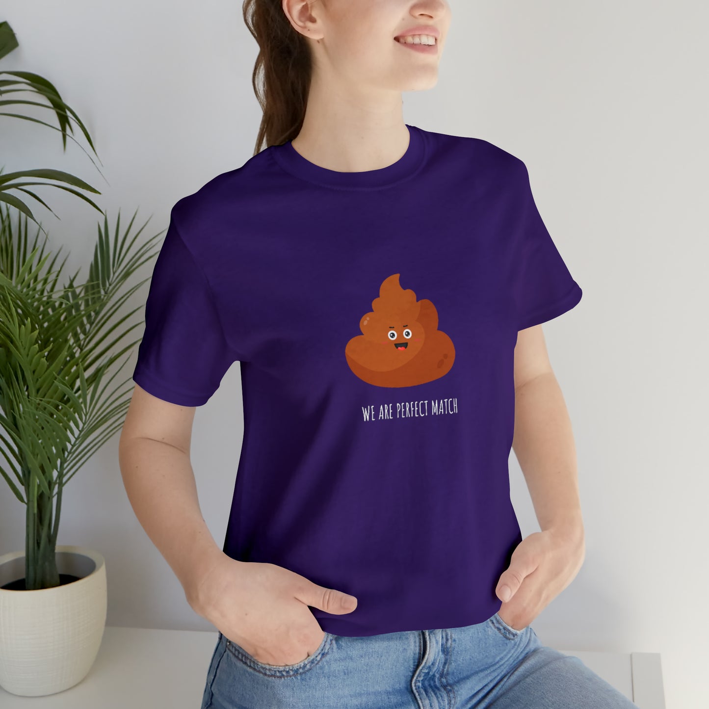 Funny Couple Shirts Perfect Match Unisex Jersey Short Sleeve Tee