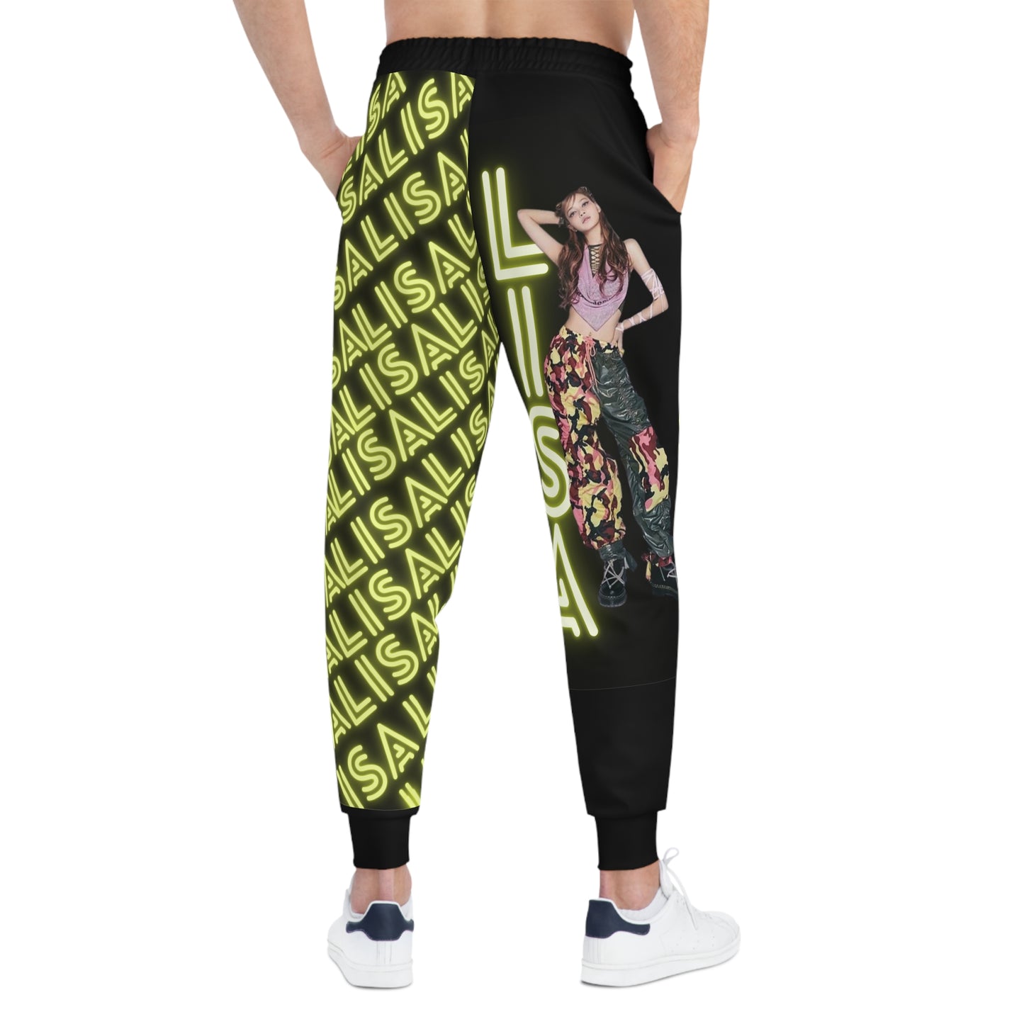 Kpop Girlband Blinks Lalisa Custom Unisex Athletic Joggers (AOP)