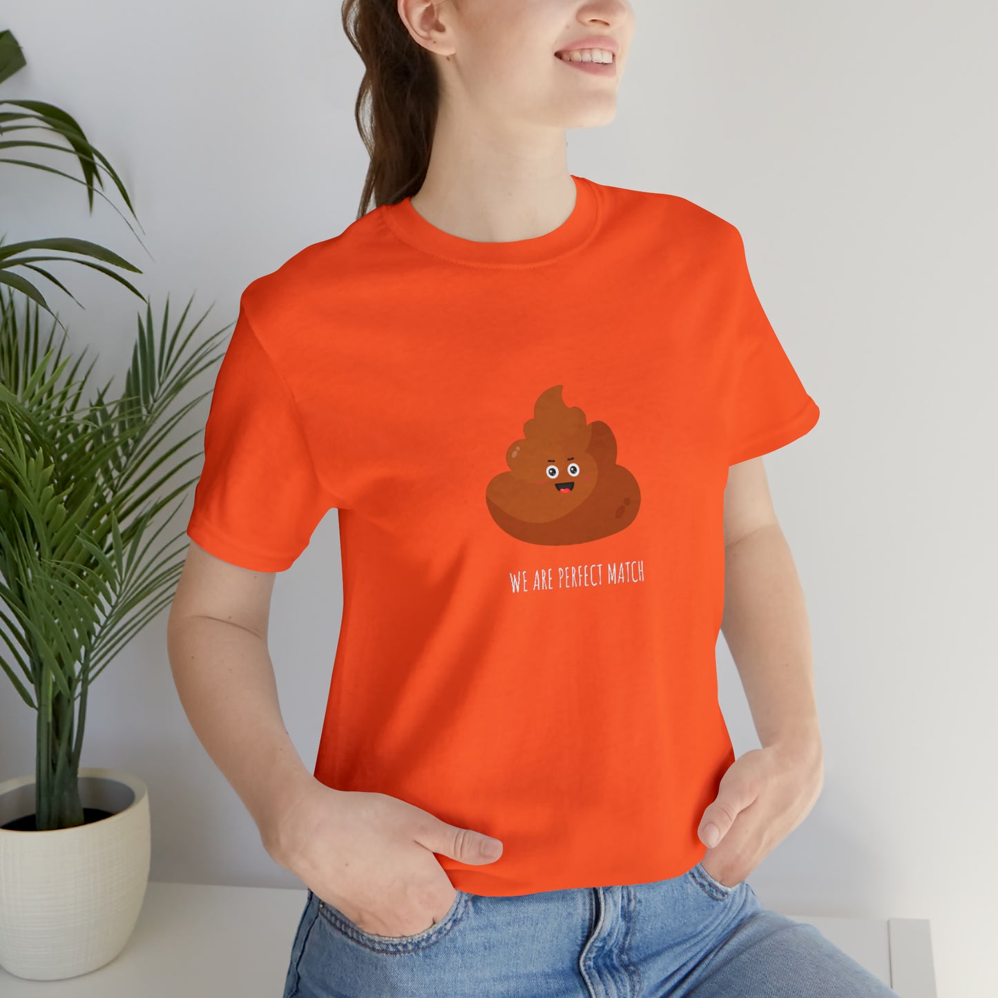 Funny Couple Shirts Perfect Match Unisex Jersey Short Sleeve Tee