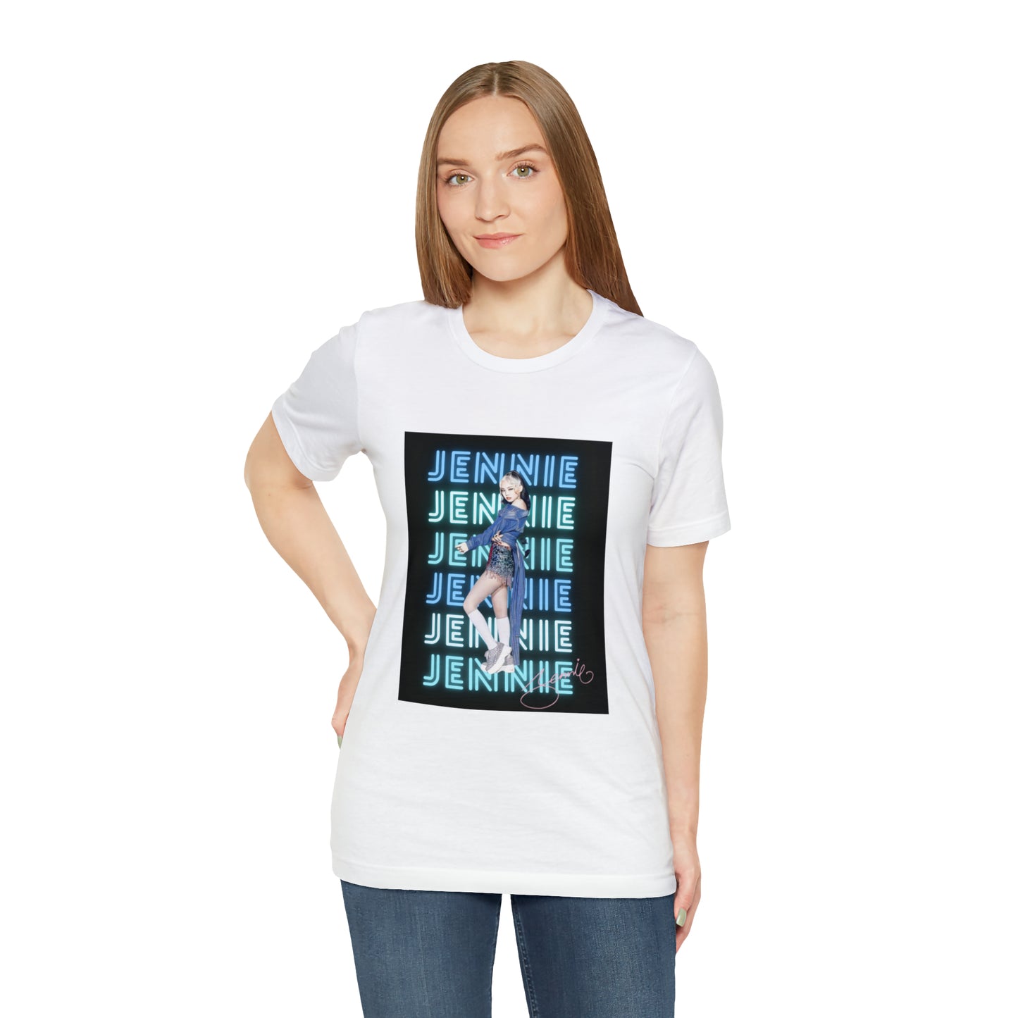 Kpop Custom Shirt Jennie Blinks Unisex Jersey Short Sleeve Tee