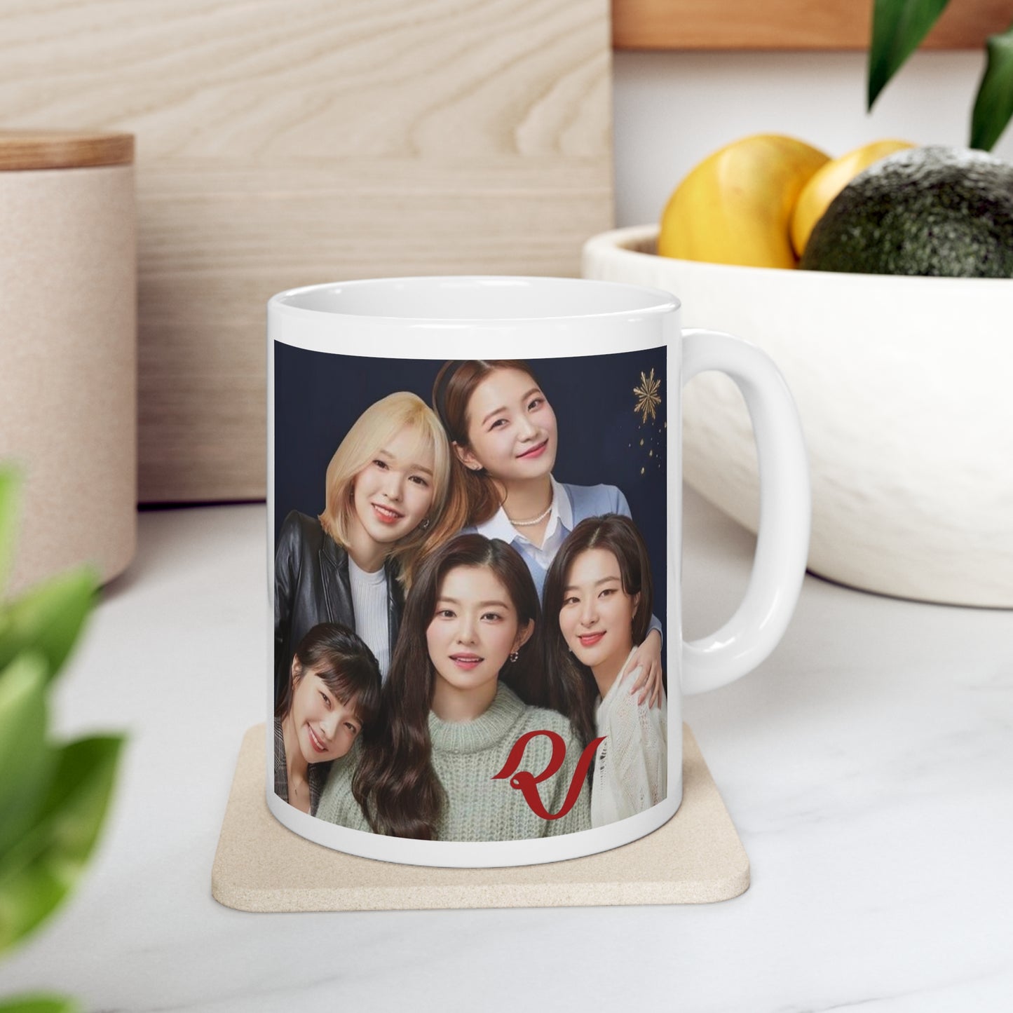 Kpop Girlband Red Velvet White Ceramic Coffee Mug 11oz