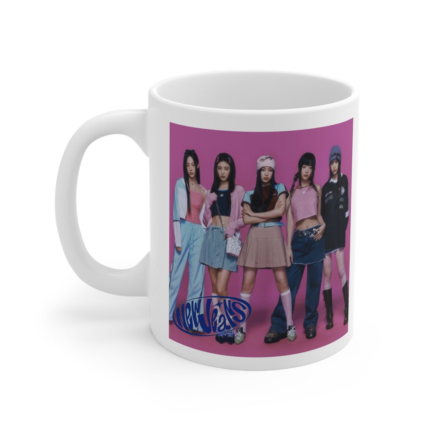 Kpop Girlband New Jeans White Ceramic Coffee Mug 11oz