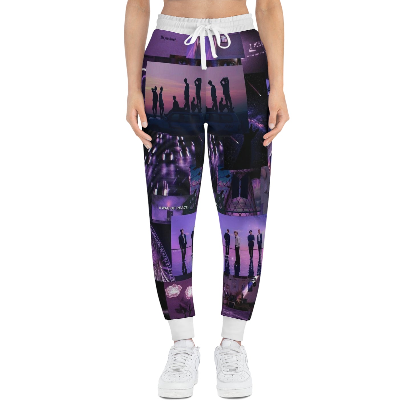 Kpop Boyband BTS Unisex Athletic Joggers (AOP) Army Fan Gift Merch