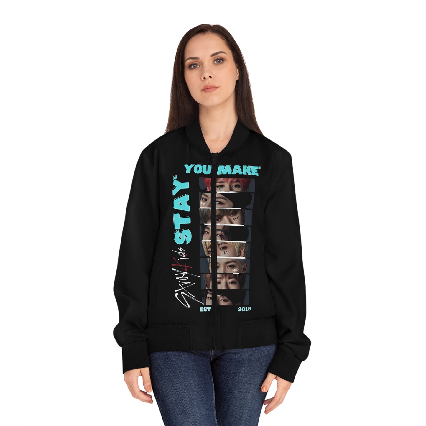Kpop Boyband Apparel Ateez Bomber Jacket (AOP)