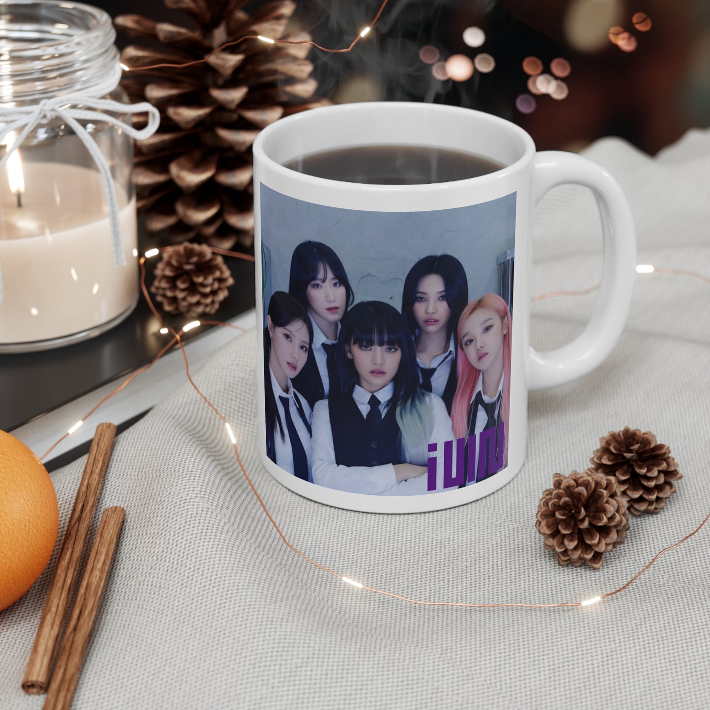 Kpop Girlband G Idle White Ceramic Coffee Mug 11oz