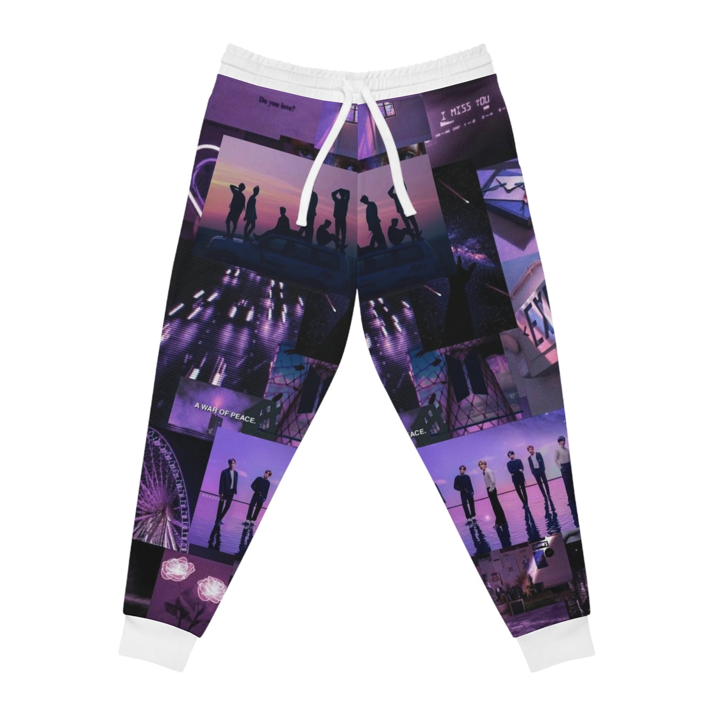 Kpop Boyband BTS Unisex Athletic Joggers (AOP) Army Fan Gift Merch