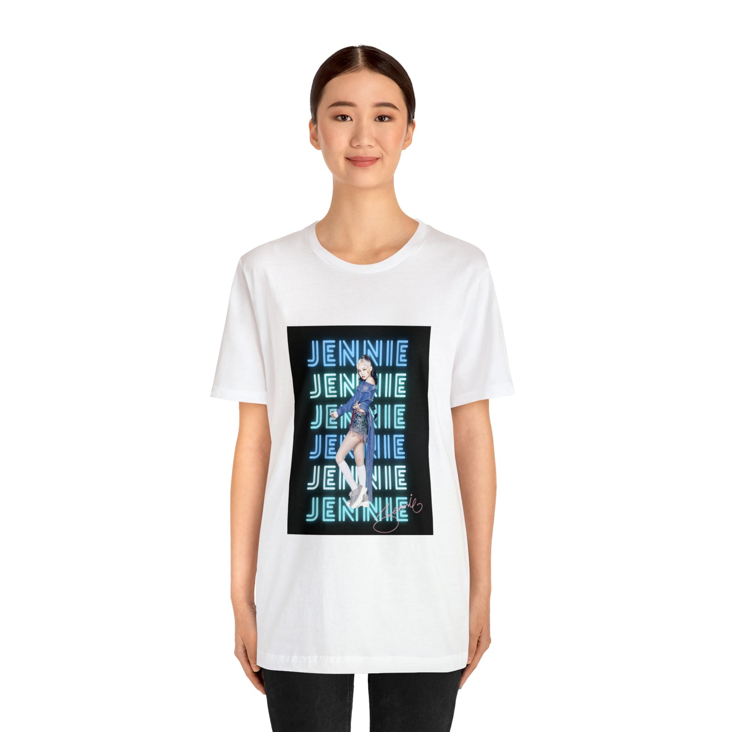 Kpop Custom Shirt Jennie Blinks Unisex Jersey Short Sleeve Tee