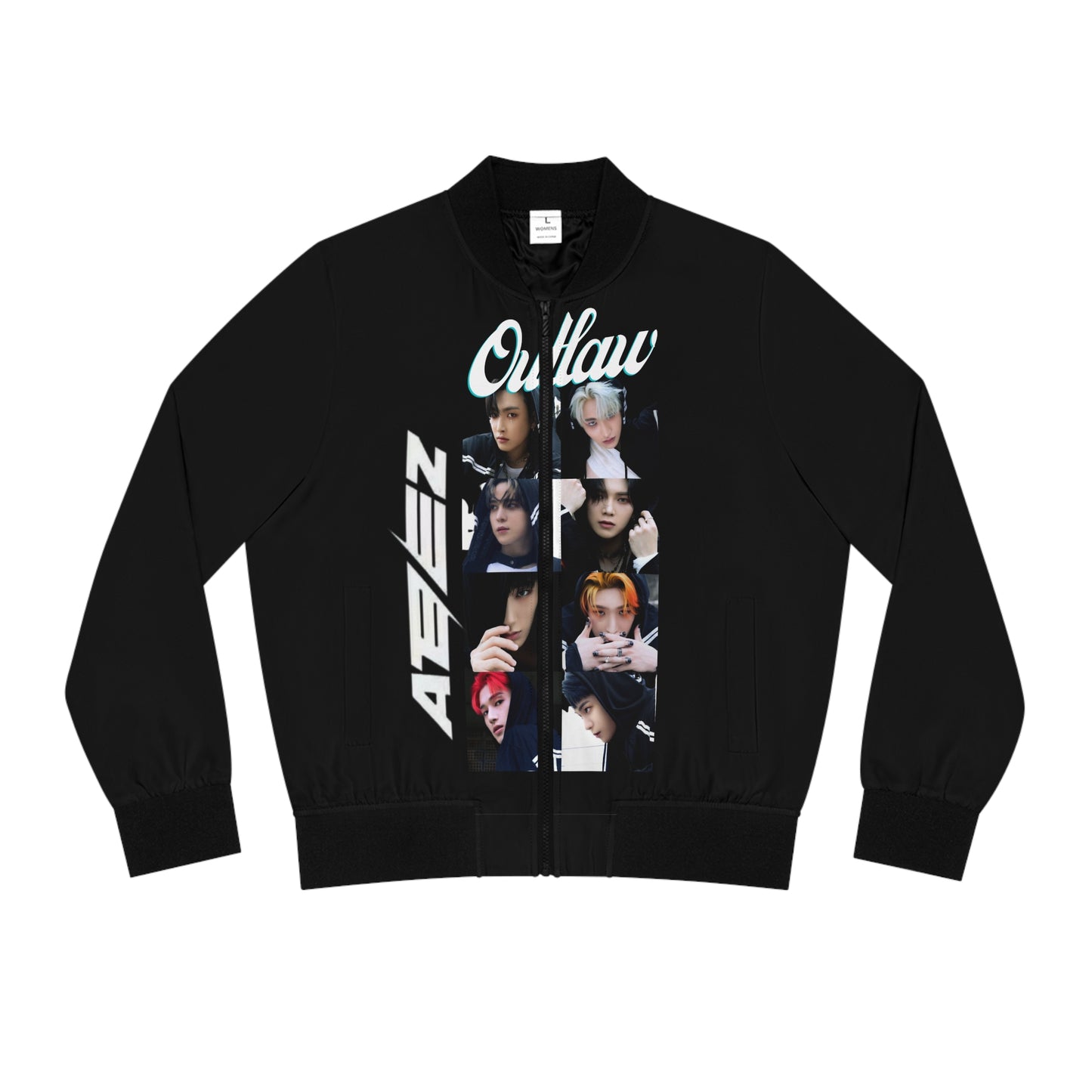 Kpop Boyband Apparel Ateez Women's Bomber Jacket (AOP)