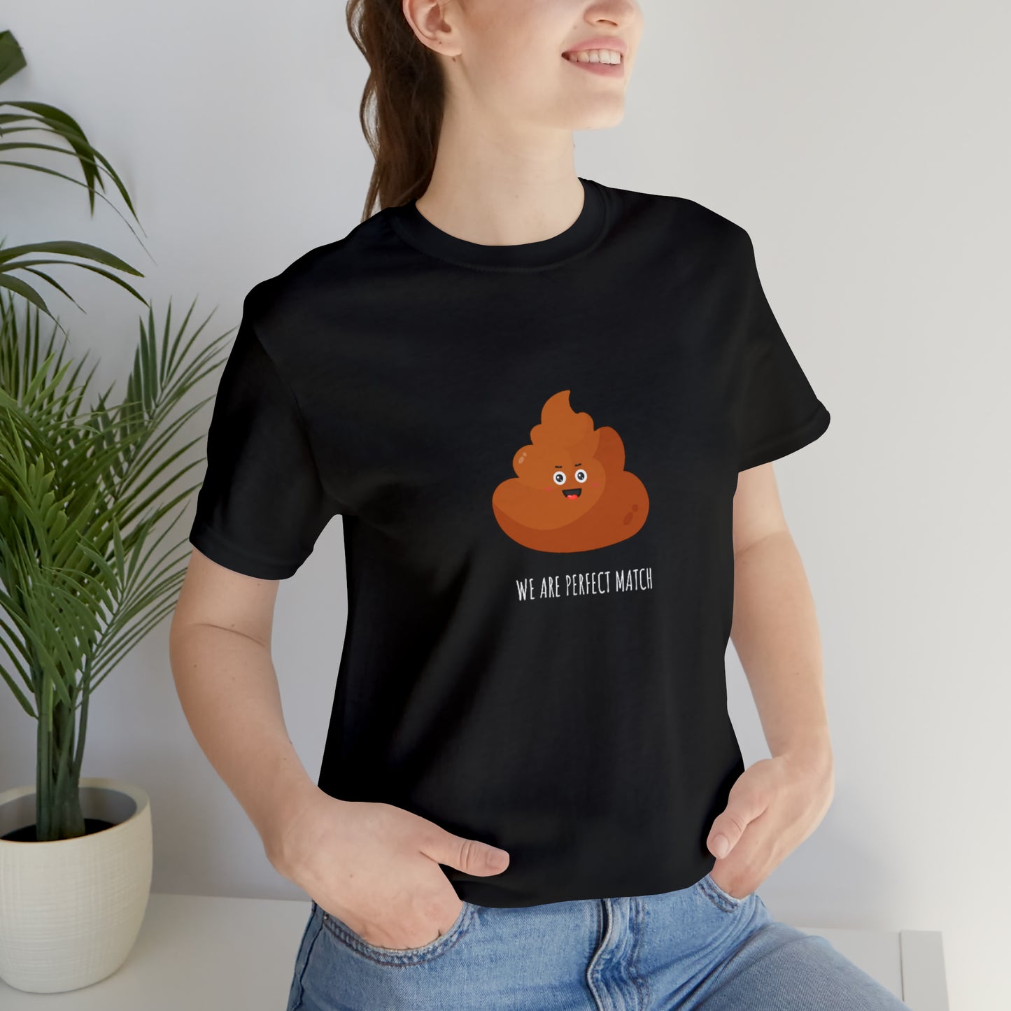 Funny Couple Shirts Perfect Match Unisex Jersey Short Sleeve Tee