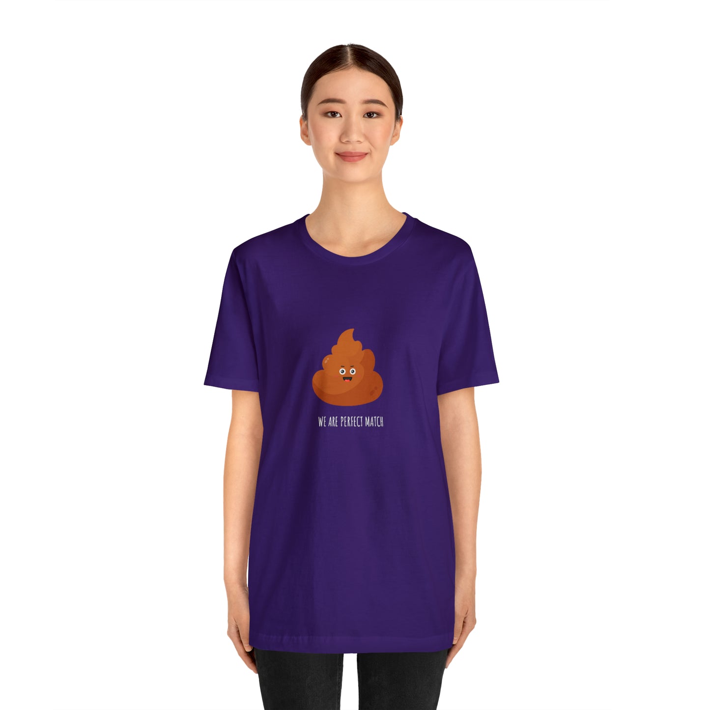 Funny Couple Shirts Perfect Match Unisex Jersey Short Sleeve Tee