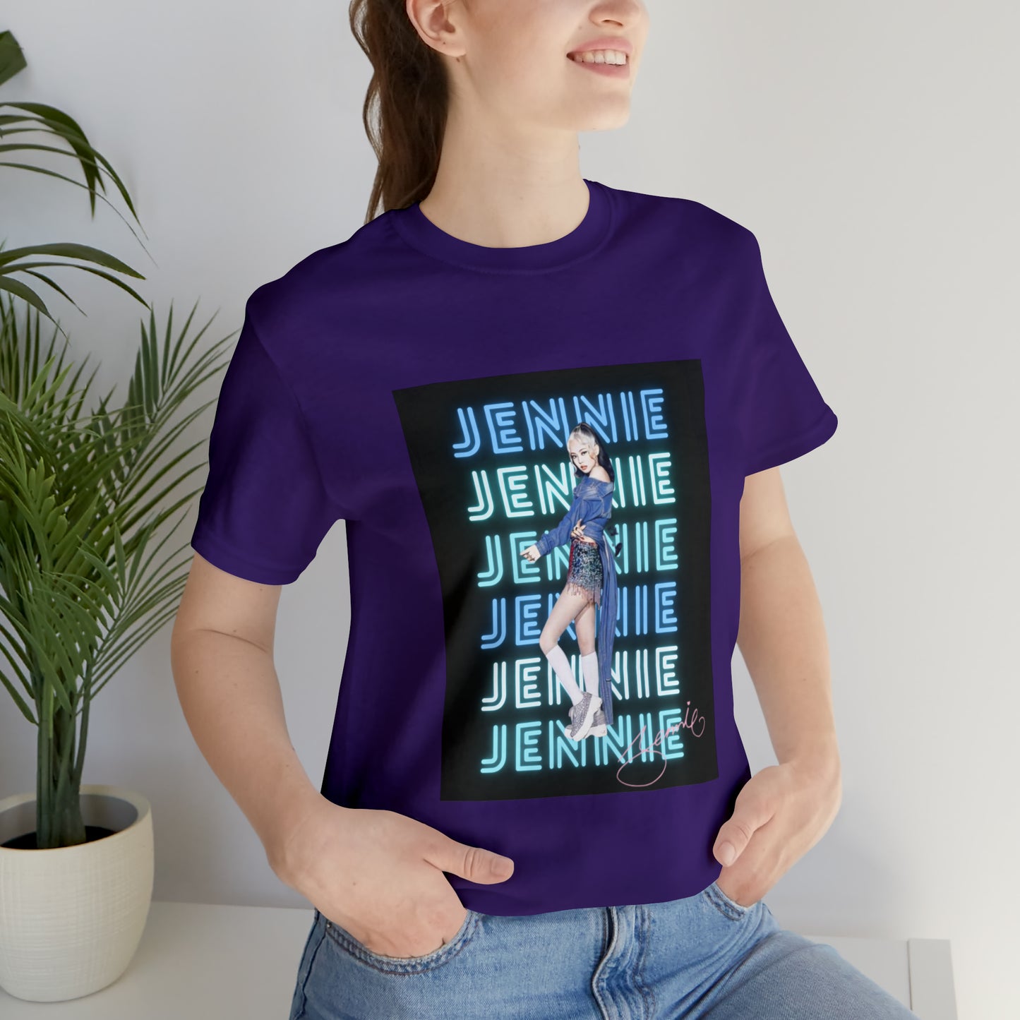 Kpop Custom Shirt Jennie Blinks Unisex Jersey Short Sleeve Tee