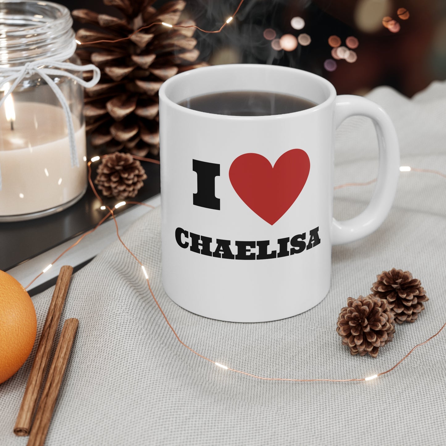 I love Chaelisa Kpop Blinks White Ceramic Coffee Mug 11oz