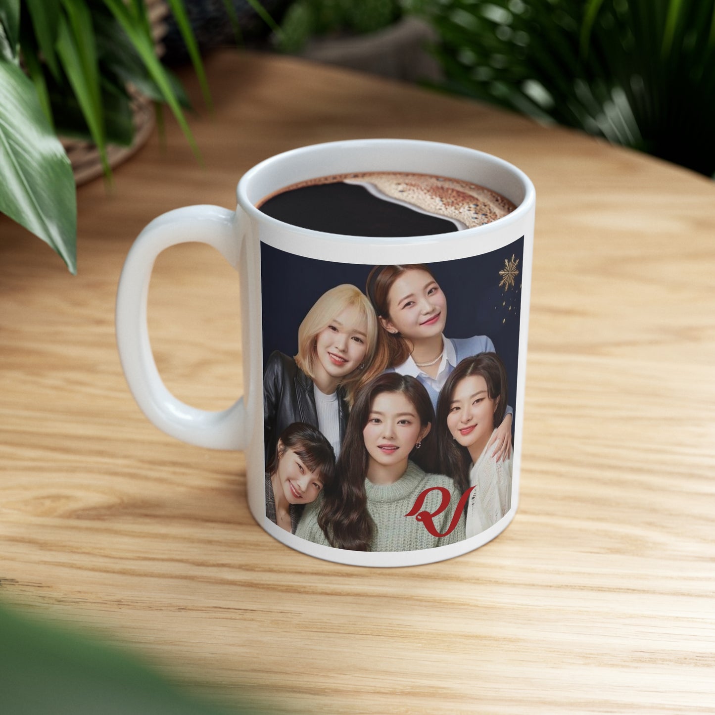 Kpop Girlband Red Velvet White Ceramic Coffee Mug 11oz