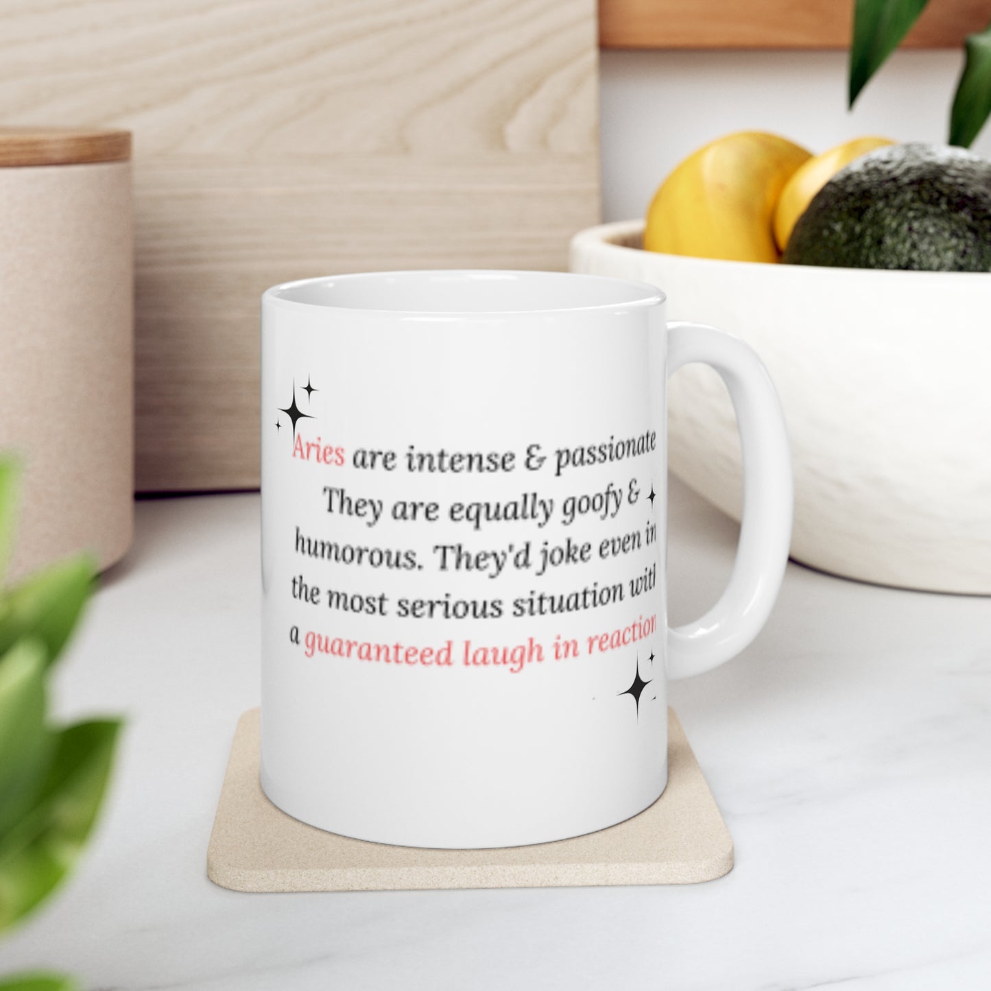 Kpop Girlband LaLisa Aries Zodiac Sign White Ceramic Coffee Mug 11oz, Kpop and Blinks fan Gift