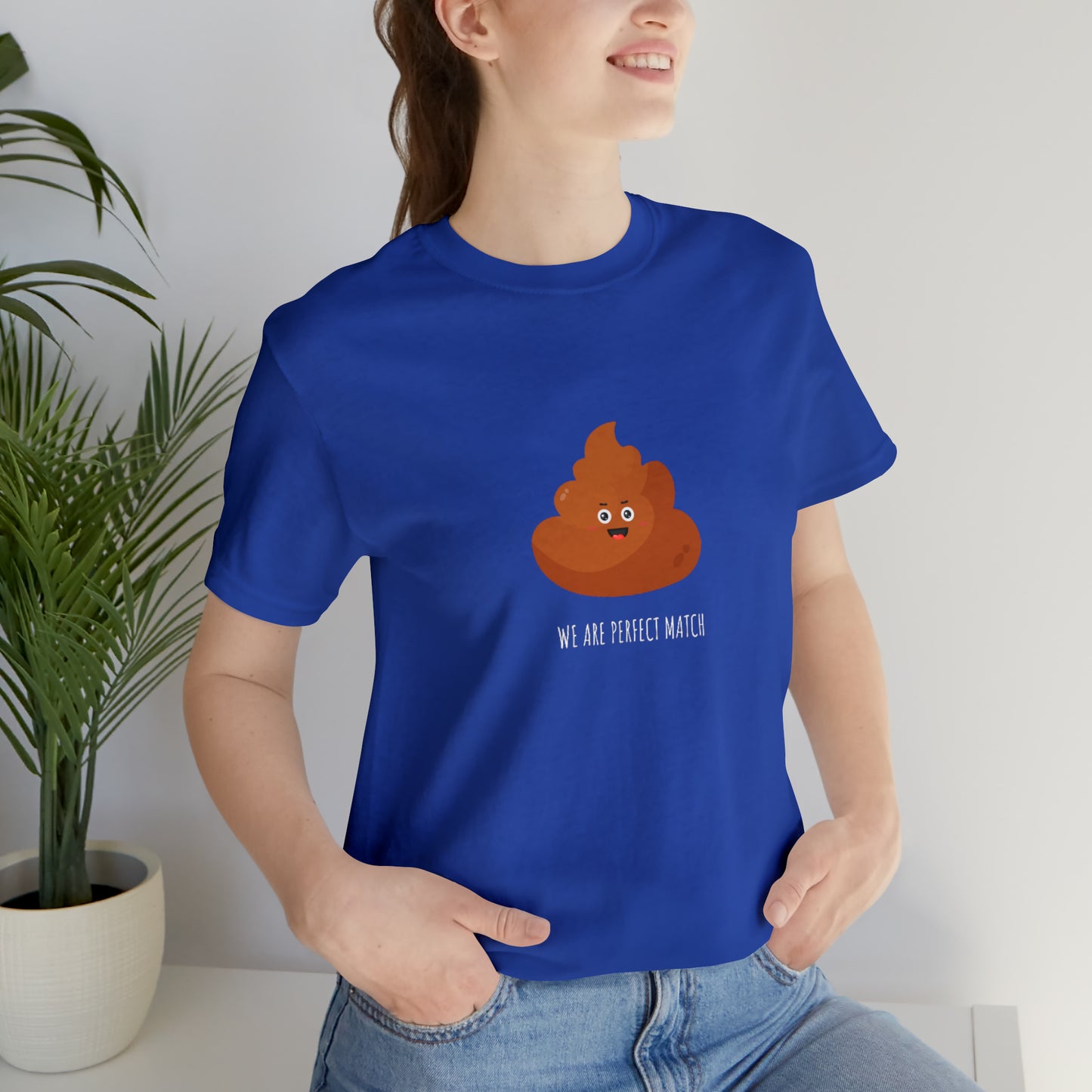 Funny Couple Shirts Perfect Match Unisex Jersey Short Sleeve Tee