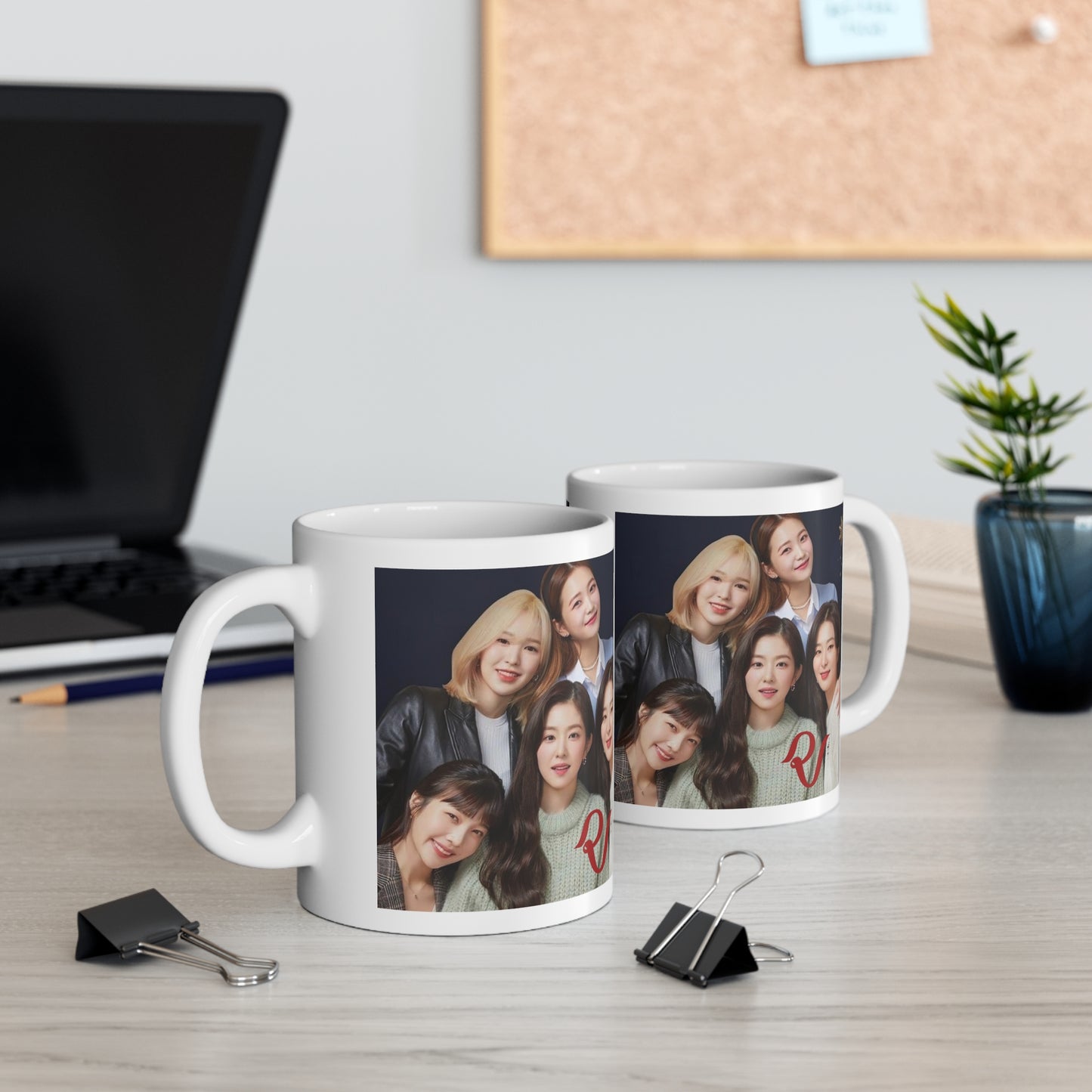 Kpop Girlband Red Velvet White Ceramic Coffee Mug 11oz