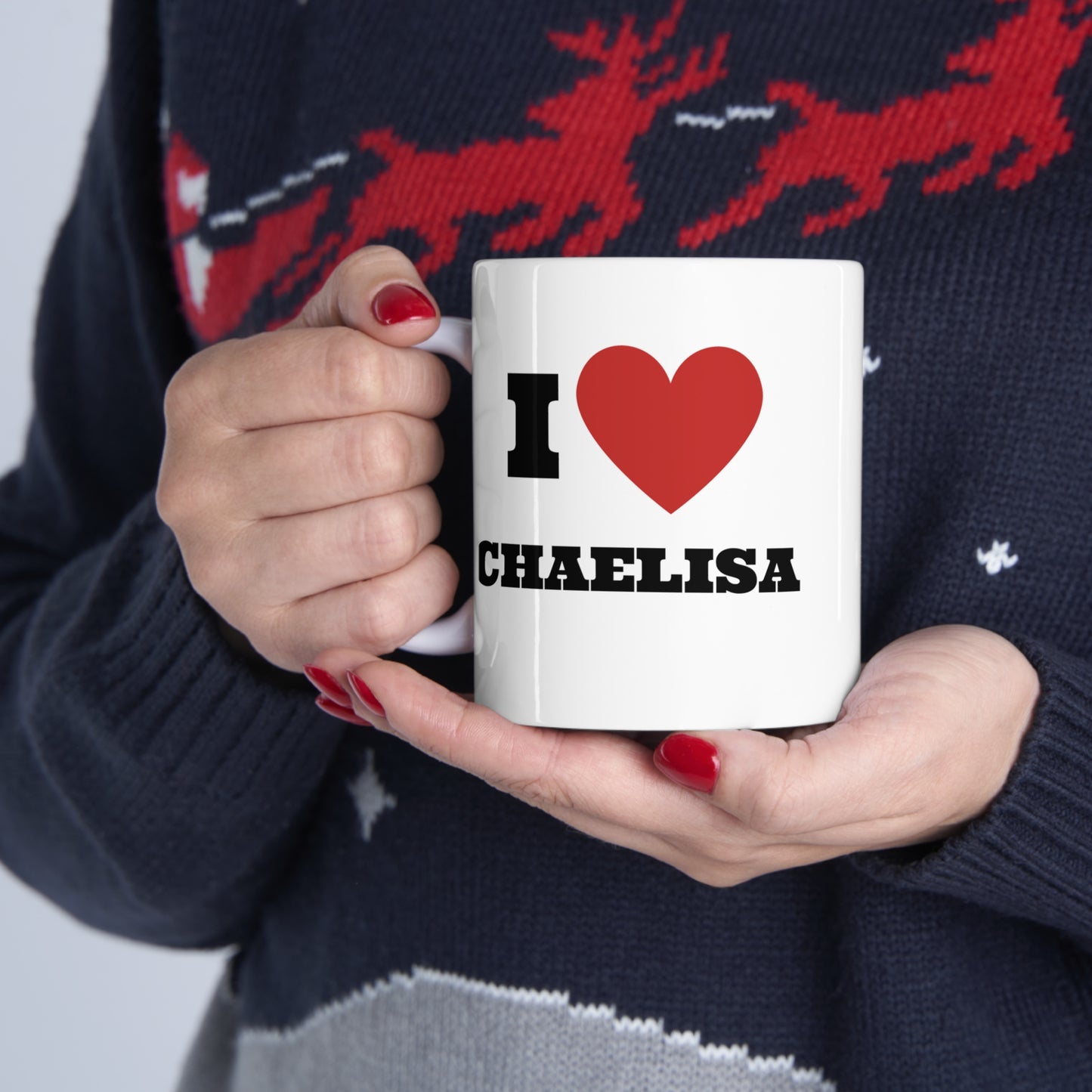 I love Chaelisa Kpop Blinks White Ceramic Coffee Mug 11oz