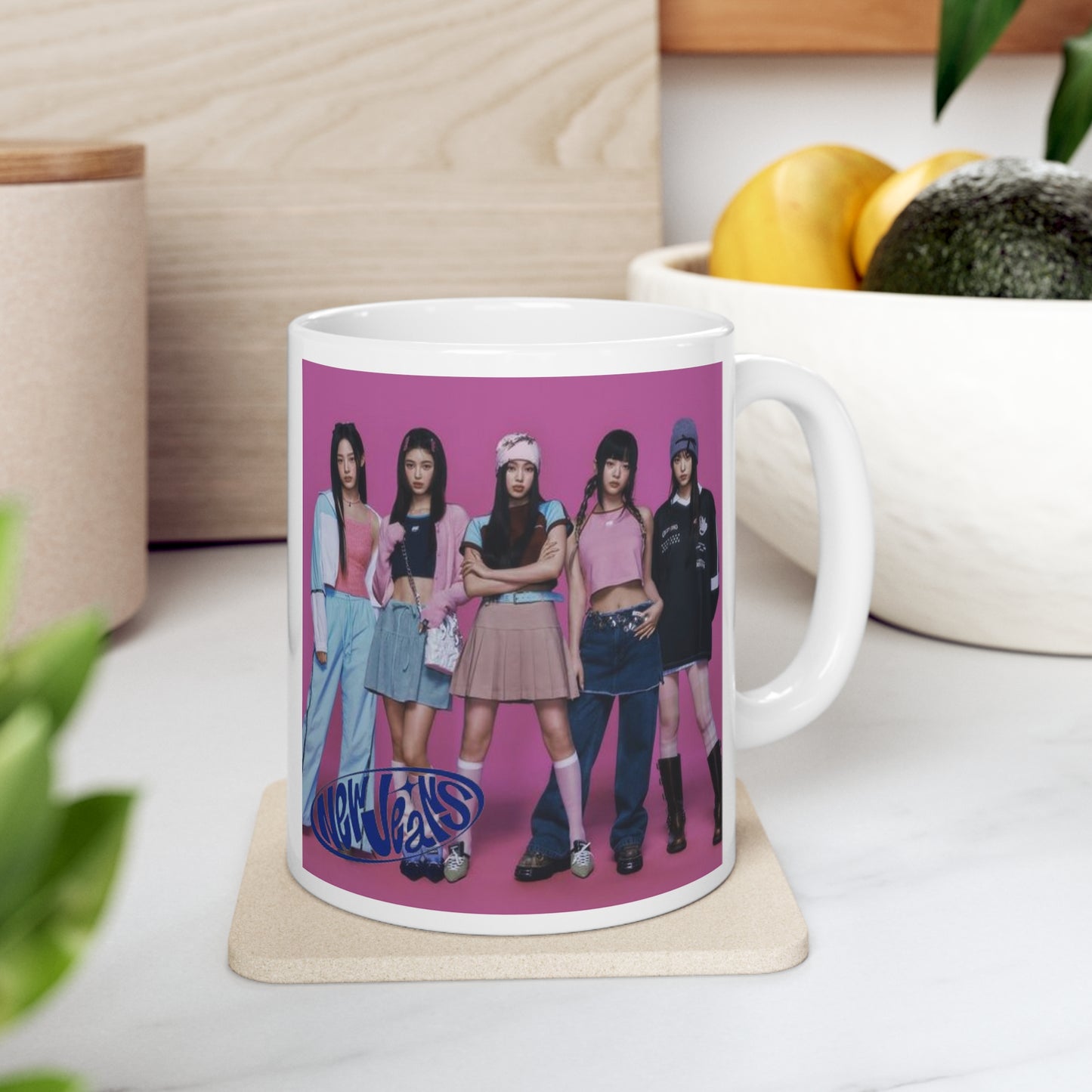 Kpop Girlband New Jeans White Ceramic Coffee Mug 11oz