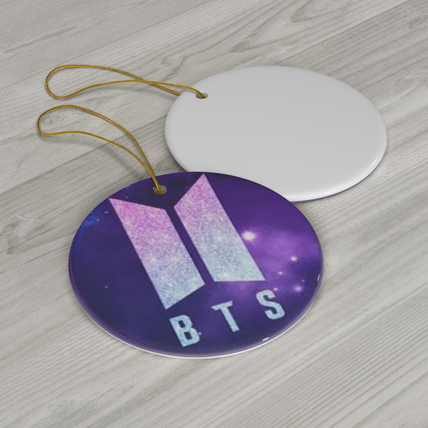 Kpop BoyGroup BTS Ceramic Christmas Ornament, 4 Shapes