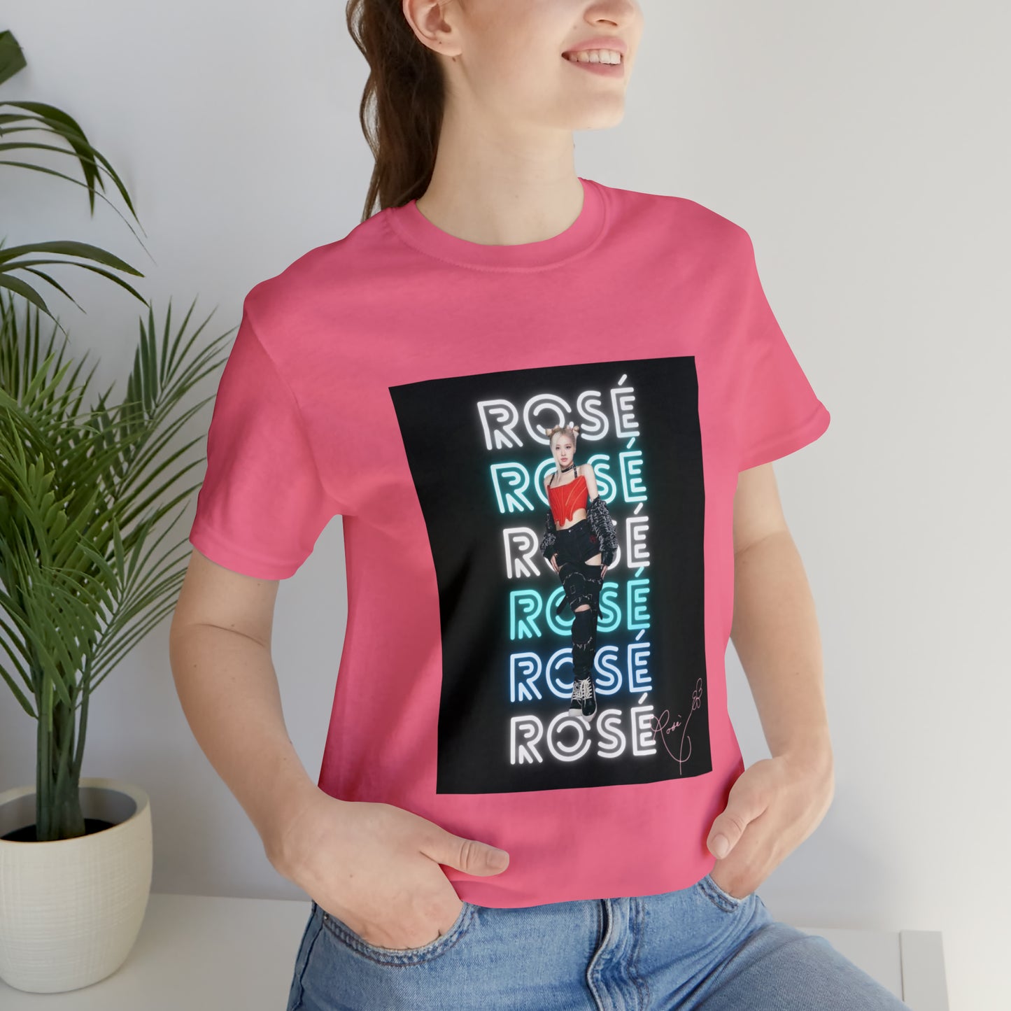 Kpop Girlband Rosé Blinks Unisex Jersey Short Sleeve Tee