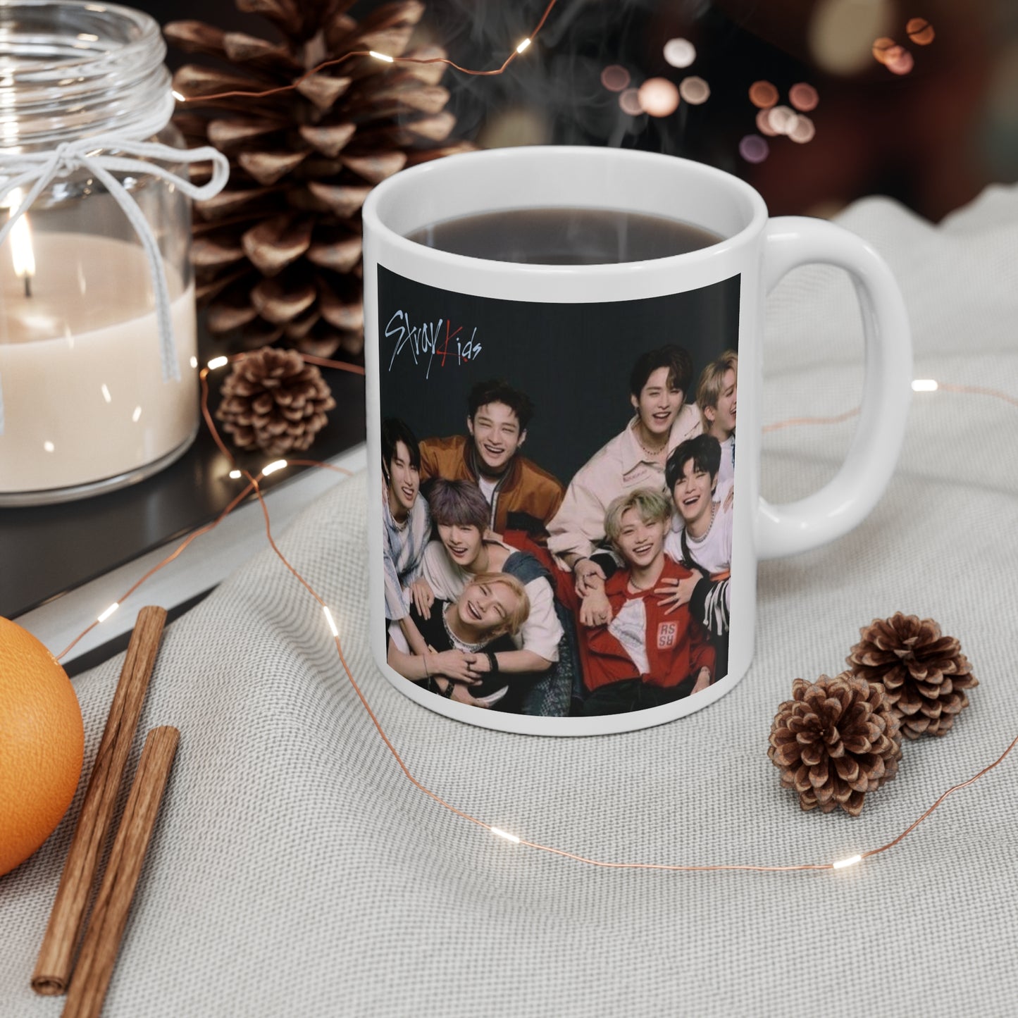 Kpop Boyband Straykids White Ceramic Coffee Mug 11oz