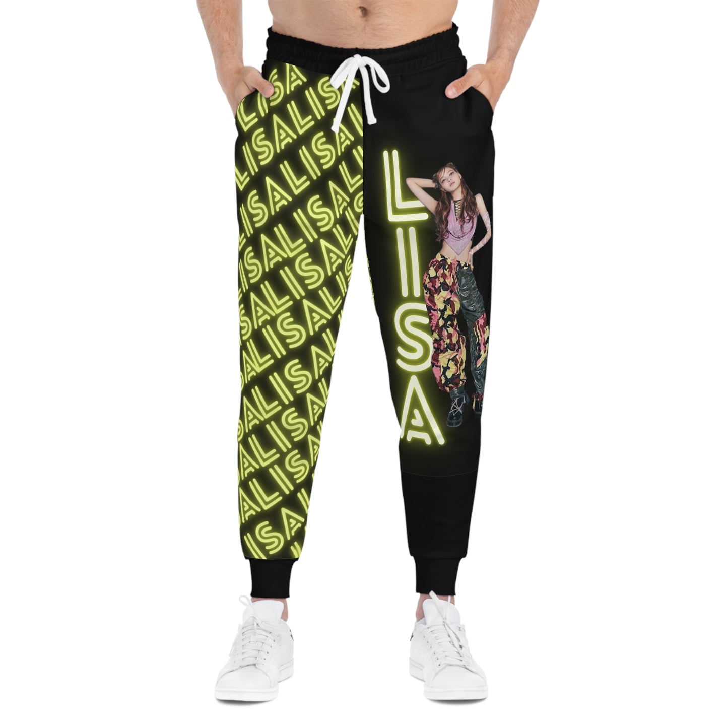 Kpop Girlband Blinks Lalisa Custom Unisex Athletic Joggers (AOP)