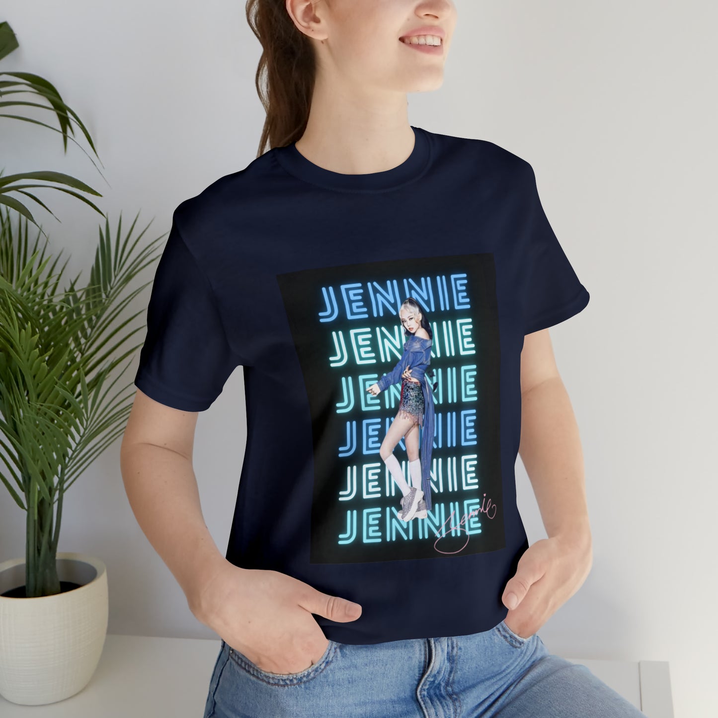 Kpop Custom Shirt Jennie Blinks Unisex Jersey Short Sleeve Tee